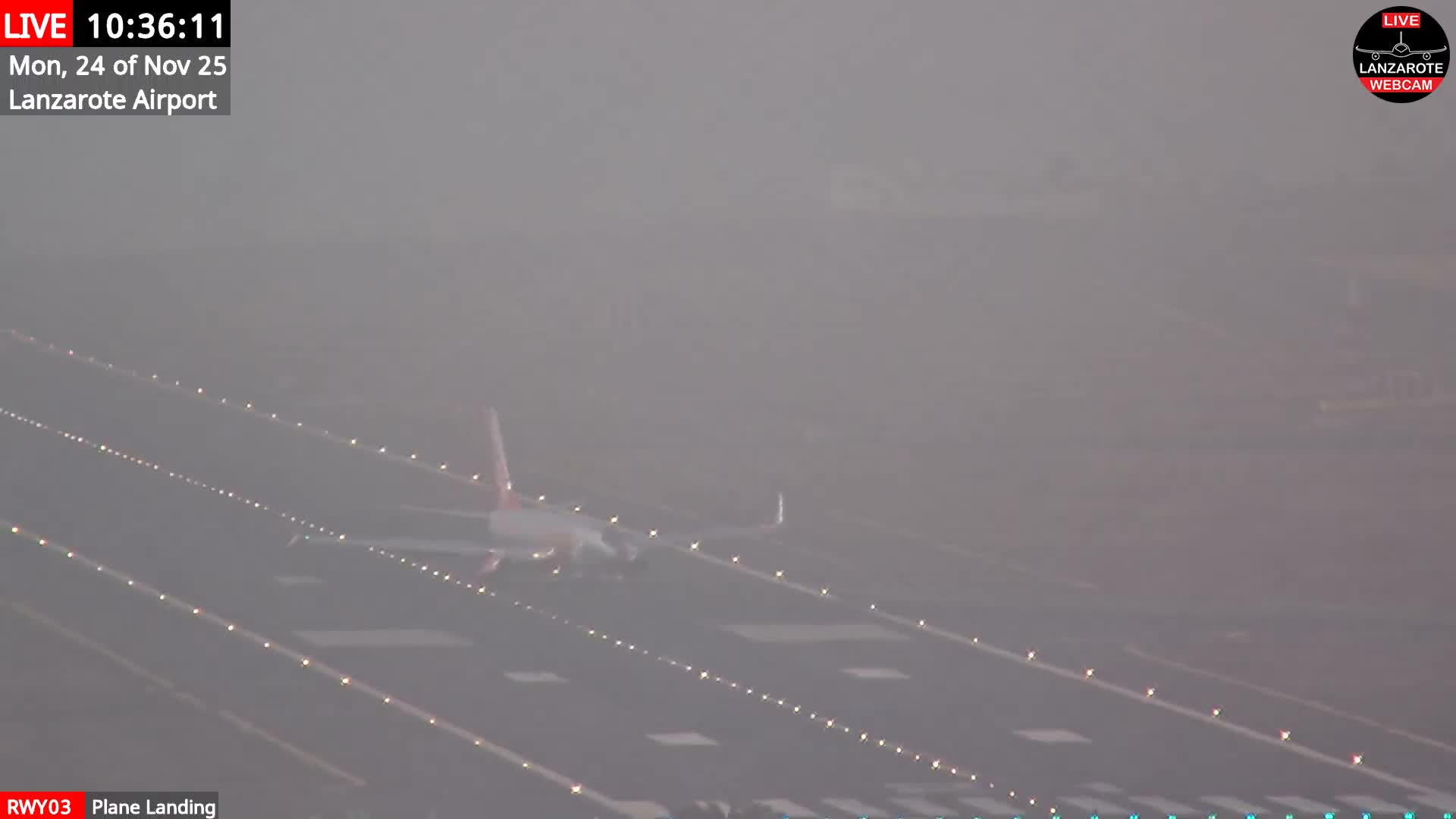 Lanzarote Airport from Outside Live Cam ACE/GCRR - Canary Islands - Las Palmas - Spain