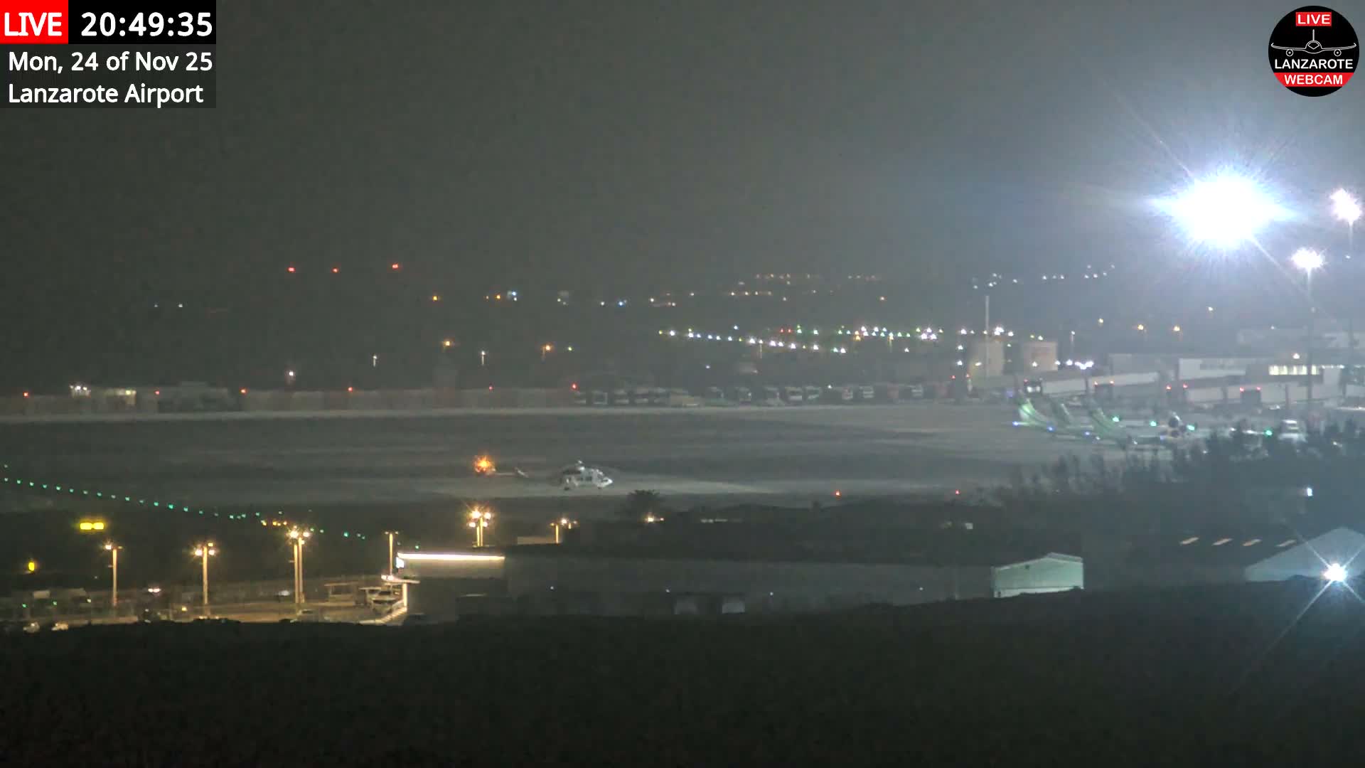 Lanzarote Airport from Outside Live Cam ACE/GCRR - Canary Islands - Las Palmas - Spain