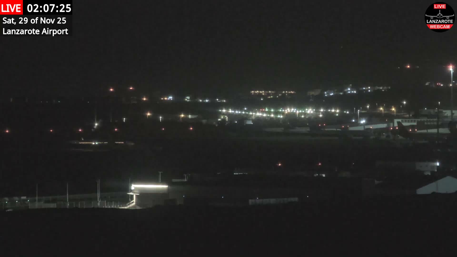 Lanzarote Airport from Outside Live Cam ACE/GCRR - Canary Islands - Las Palmas - Spain