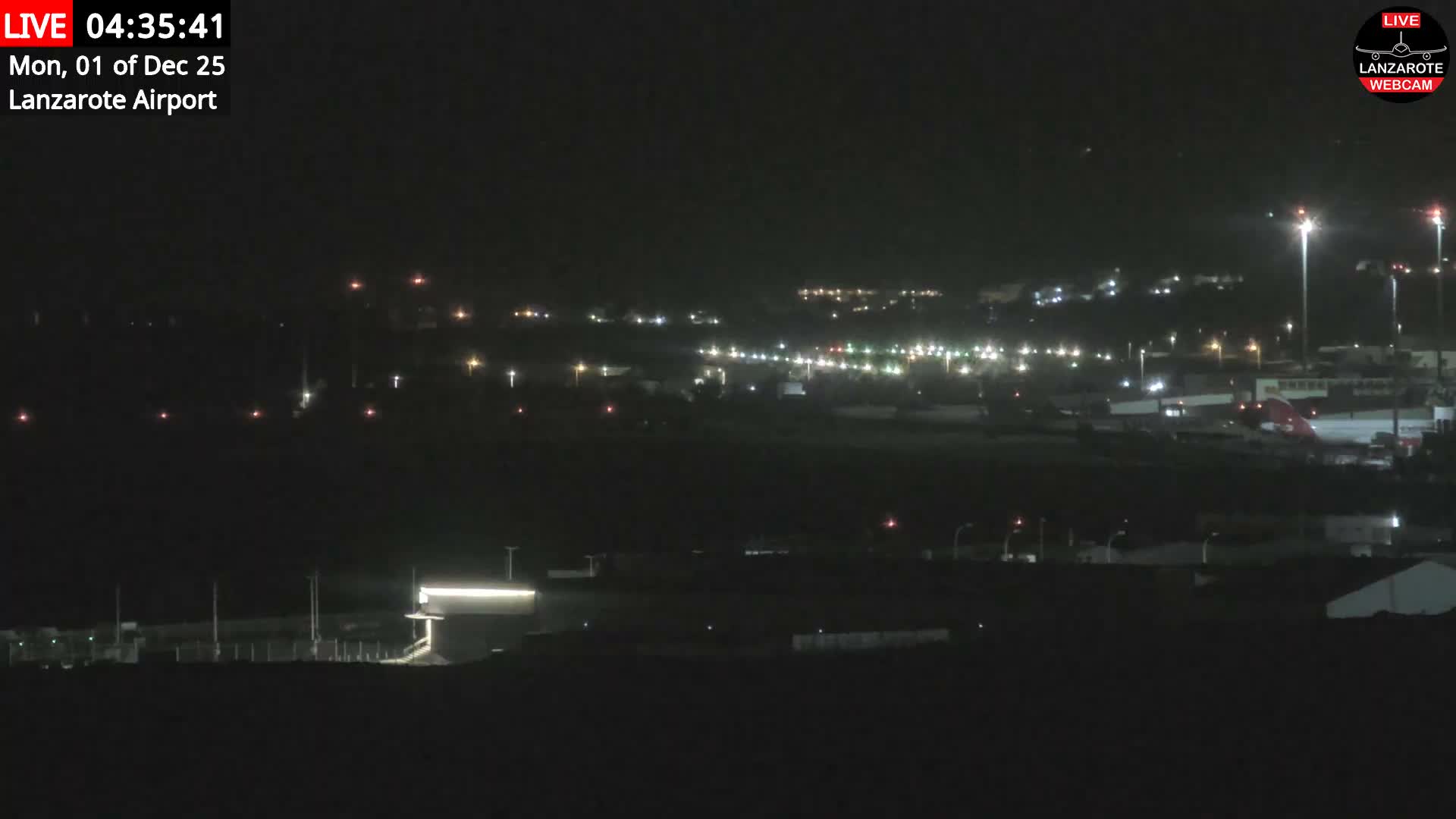 Lanzarote Airport from Outside Live Cam ACE/GCRR - Canary Islands - Las Palmas - Spain