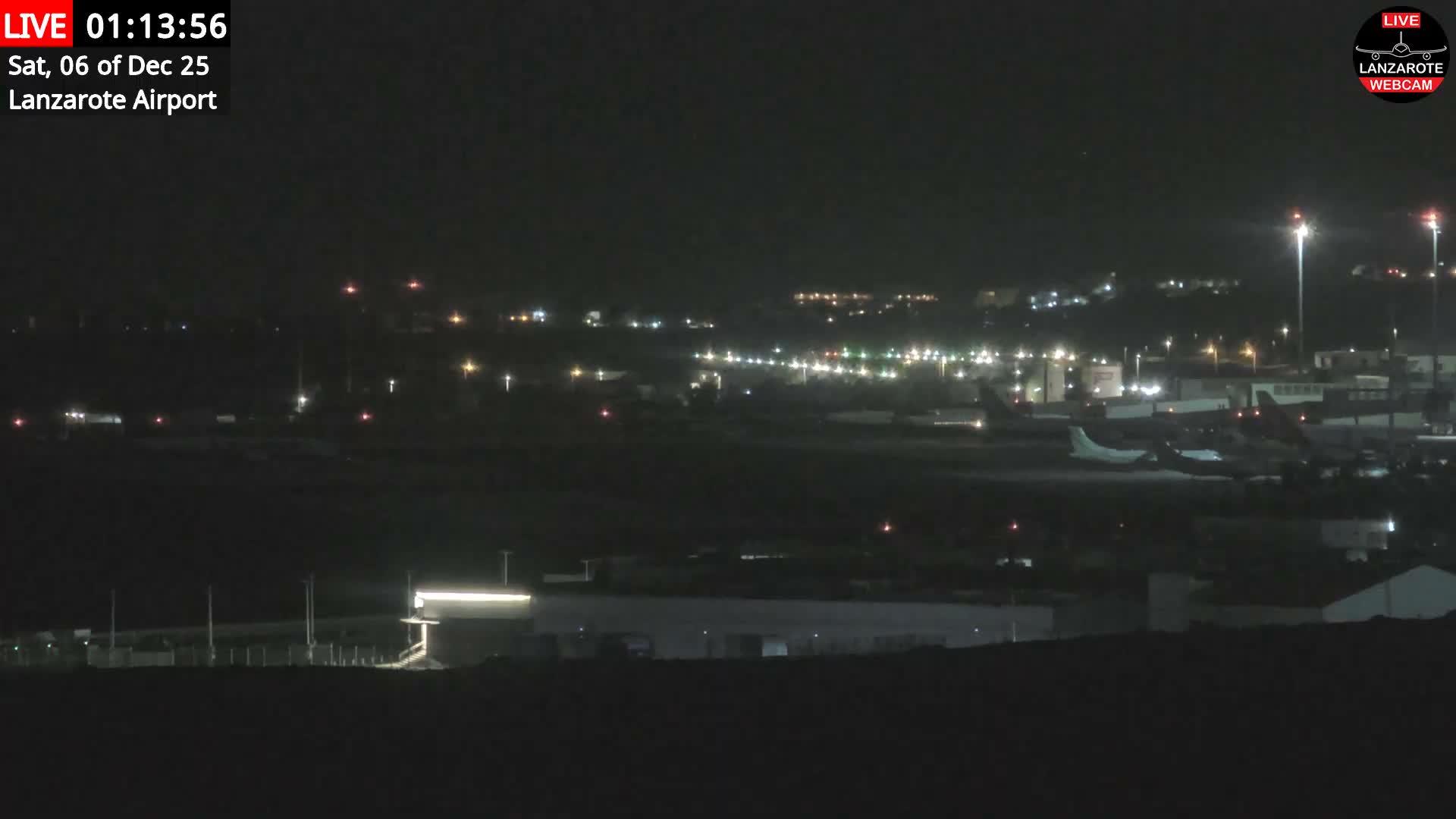 Lanzarote Airport from Outside Live Cam ACE/GCRR - Canary Islands - Las Palmas - Spain