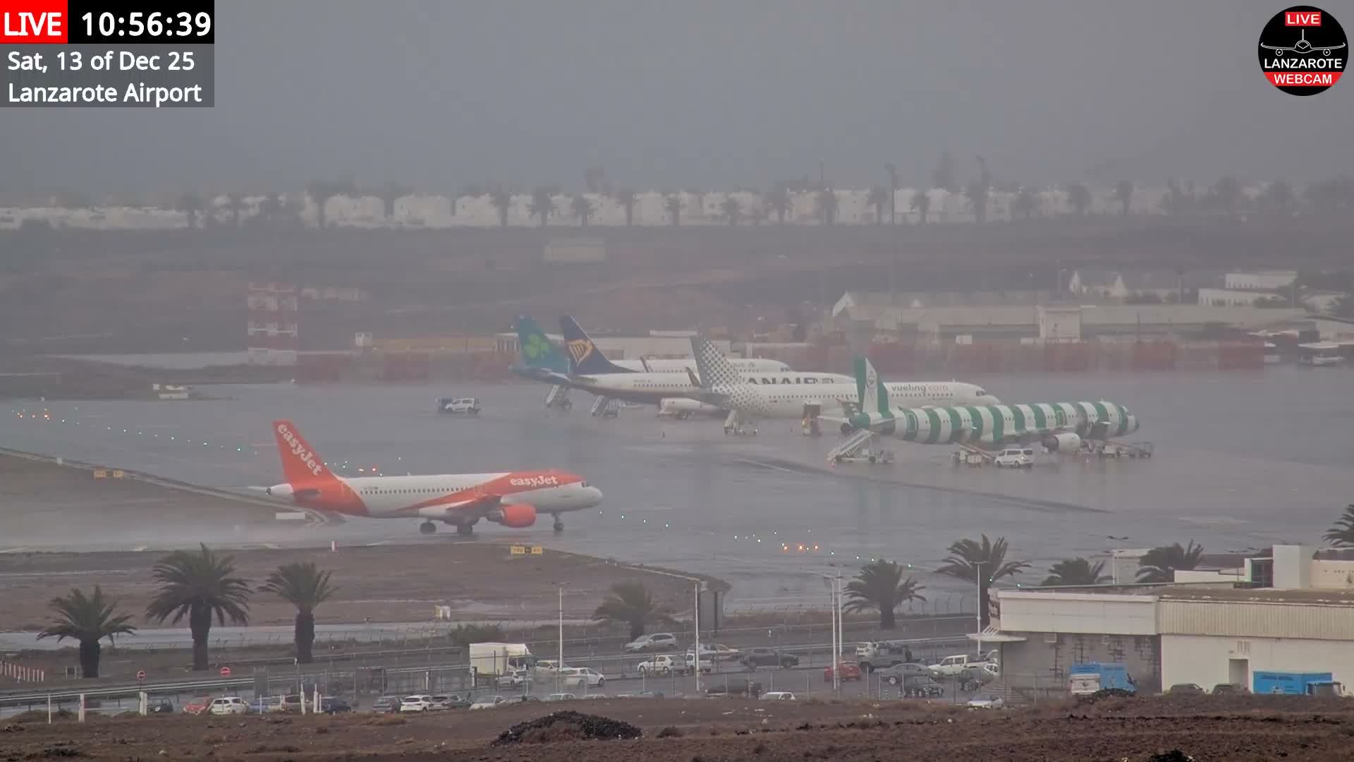Lanzarote Airport from Outside Live Cam ACE/GCRR - Canary Islands - Las Palmas - Spain