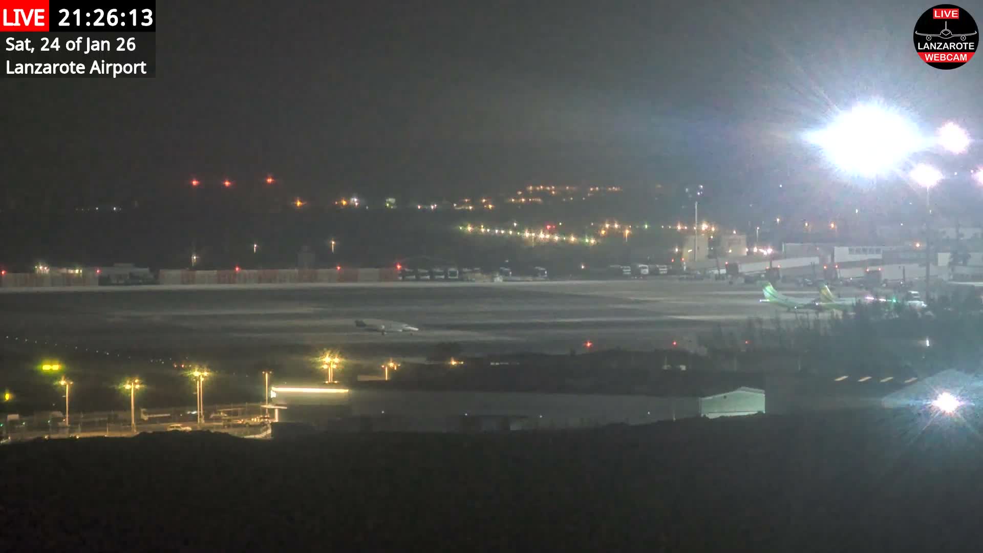 Lanzarote Airport from Outside Live Cam ACE/GCRR - Canary Islands - Las Palmas - Spain
