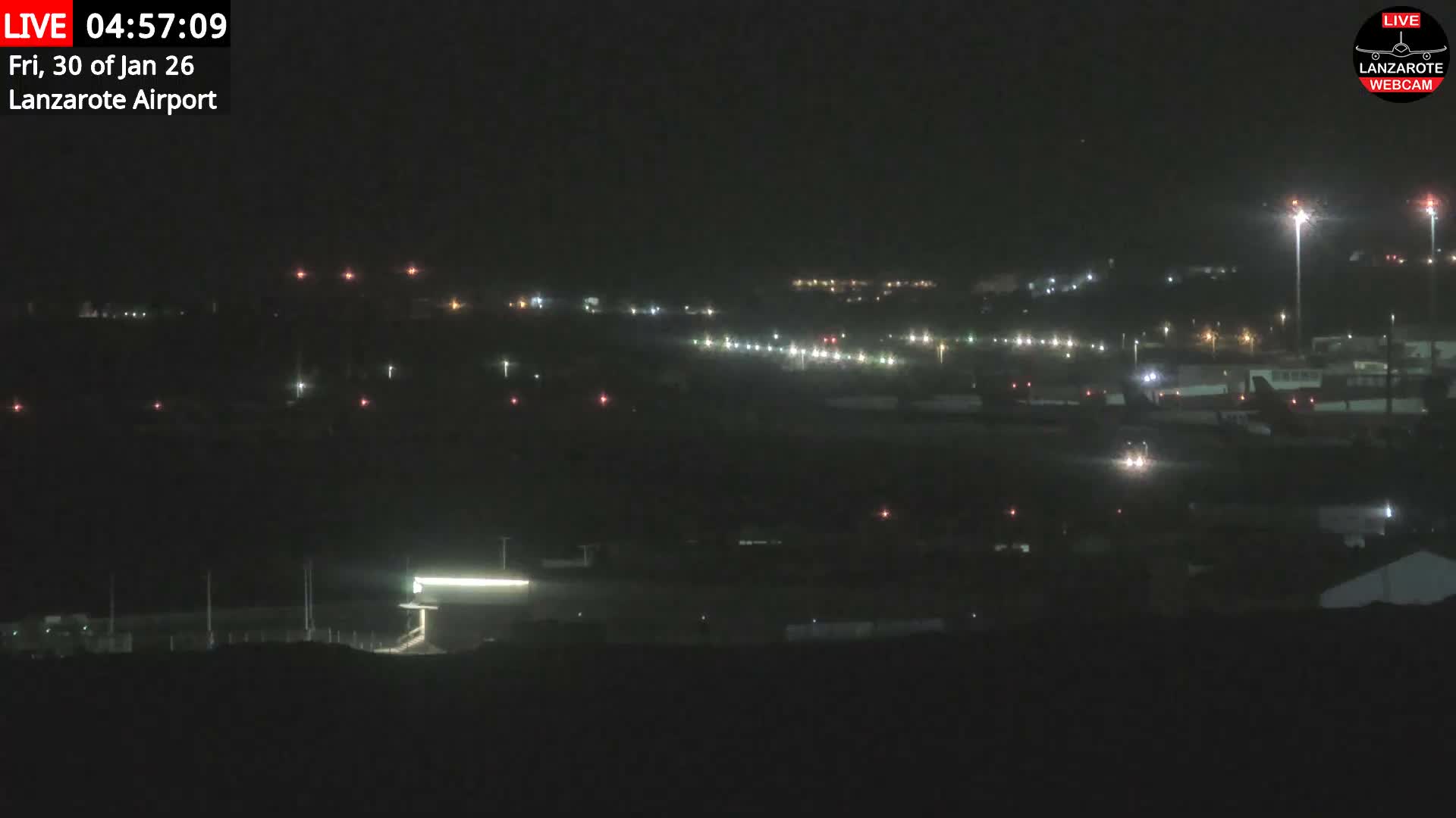 Lanzarote Airport from Outside Live Cam ACE/GCRR - Canary Islands - Las Palmas - Spain
