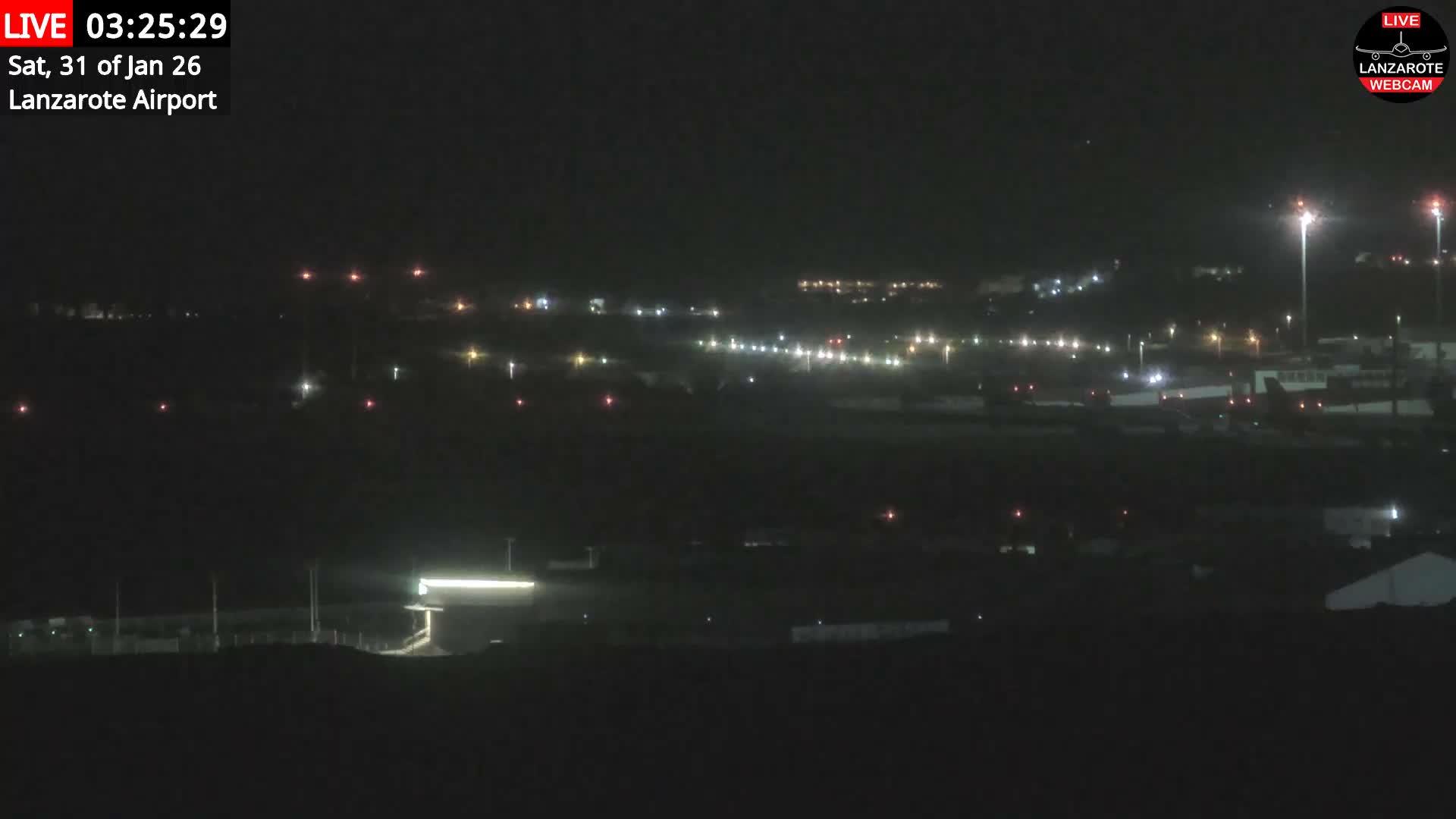 Lanzarote Airport from Outside Live Cam ACE/GCRR - Canary Islands - Las Palmas - Spain