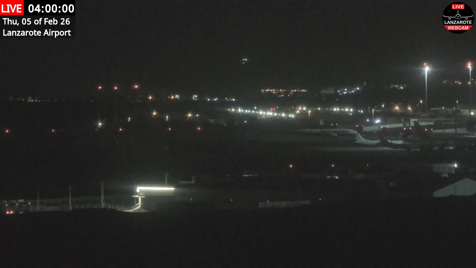 Lanzarote Airport from Outside Live Cam ACE/GCRR - Canary Islands - Las Palmas - Spain