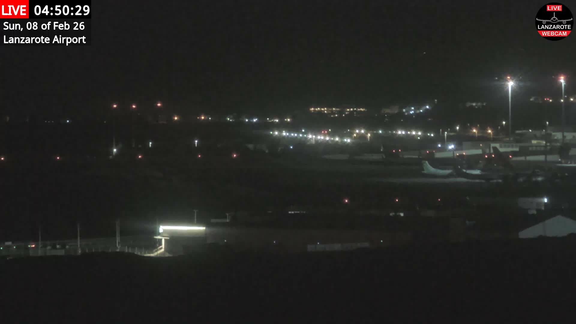 Lanzarote Airport from Outside Live Cam ACE/GCRR - Canary Islands - Las Palmas - Spain
