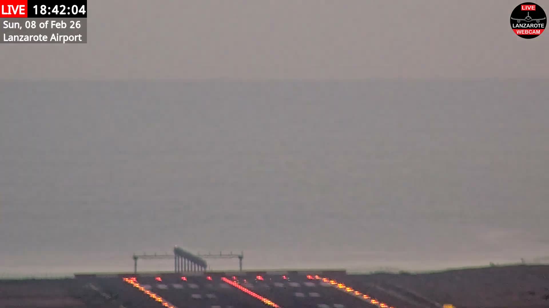 Lanzarote Airport from Outside Live Cam ACE/GCRR - Canary Islands - Las Palmas - Spain