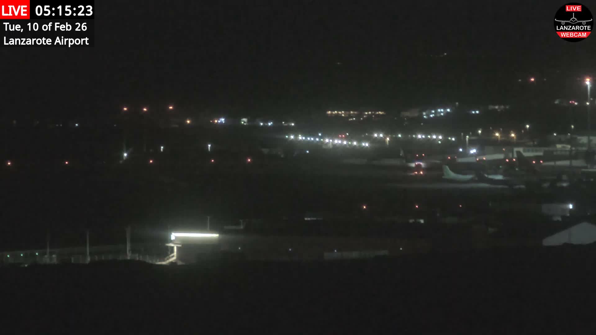 Lanzarote Airport from Outside Live Cam ACE/GCRR - Canary Islands - Las Palmas - Spain