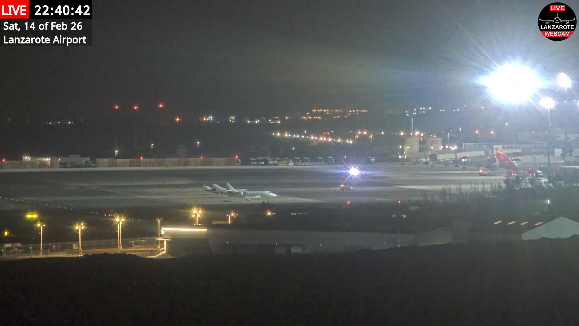 Lanzarote Airport from Outside Live Cam ACE/GCRR - Canary Islands - Las Palmas - Spain