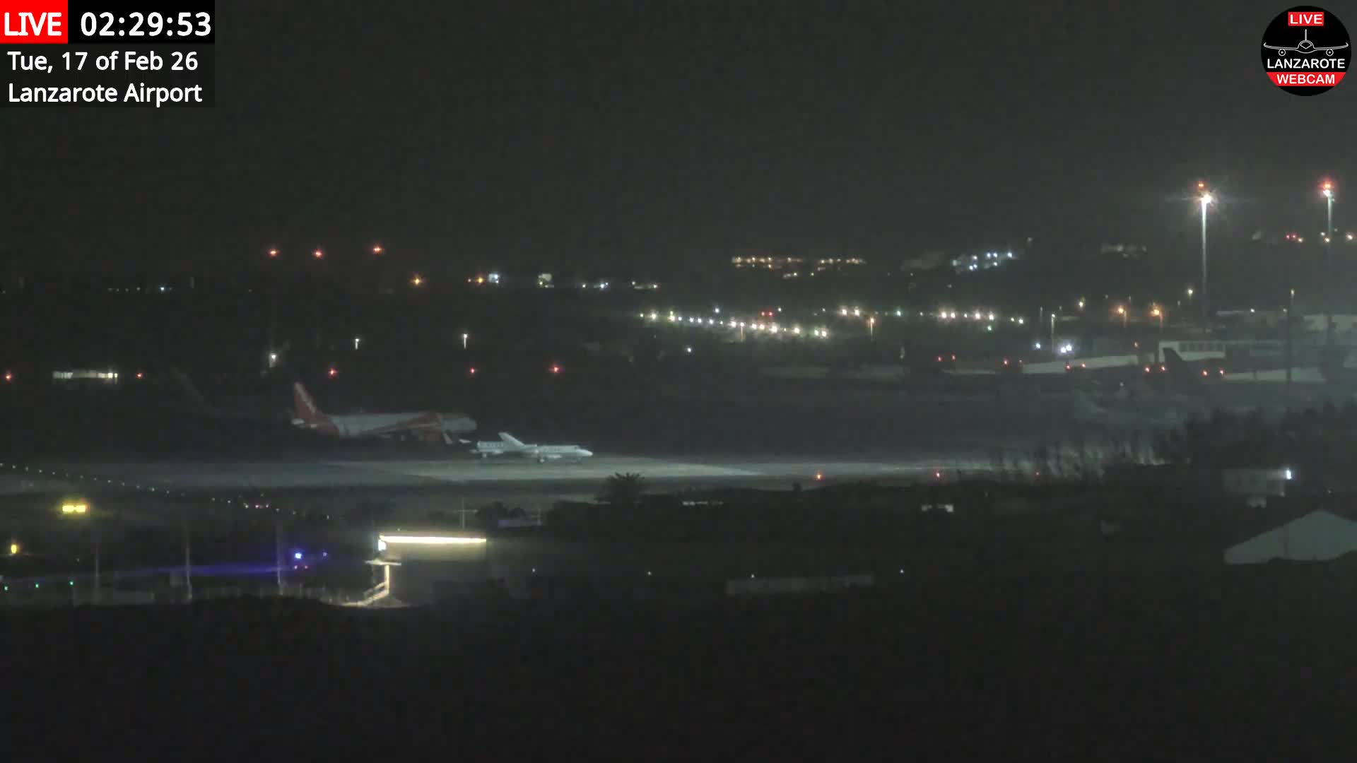 Lanzarote Airport from Outside Live Cam ACE/GCRR - Canary Islands - Las Palmas - Spain