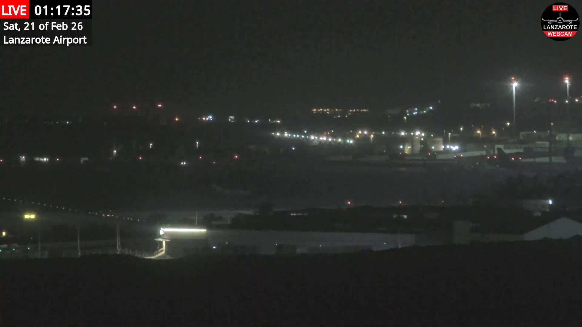 Lanzarote Airport from Outside Live Cam ACE/GCRR - Canary Islands - Las Palmas - Spain