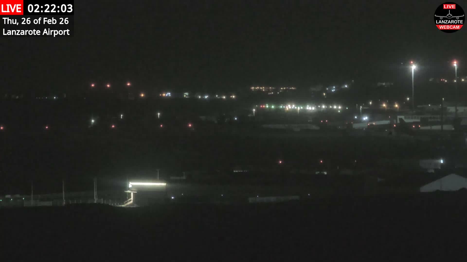 Lanzarote Airport from Outside Live Cam ACE/GCRR - Canary Islands - Las Palmas - Spain