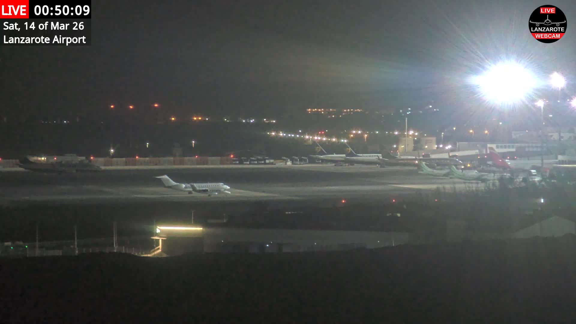 Lanzarote Airport from Outside Live Cam ACE/GCRR - Canary Islands - Las Palmas - Spain