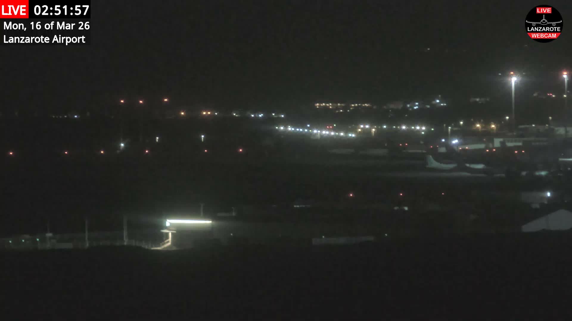 Lanzarote Airport from Outside Live Cam ACE/GCRR - Canary Islands - Las Palmas - Spain
