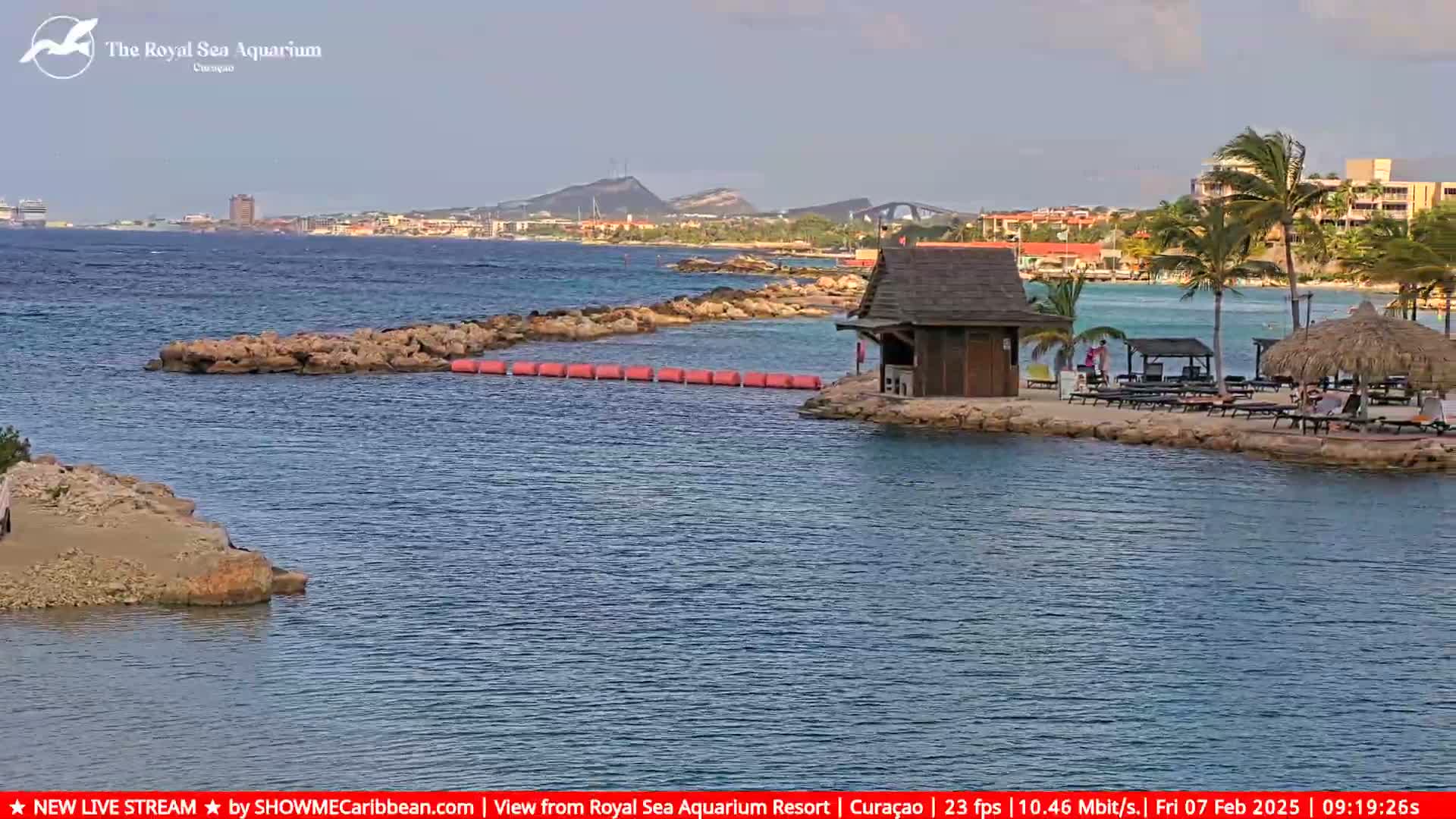 Willemstad, The Royal Sea Aquarium Resort Beach Live Cam - Willemstad, Curacao, Netherland 