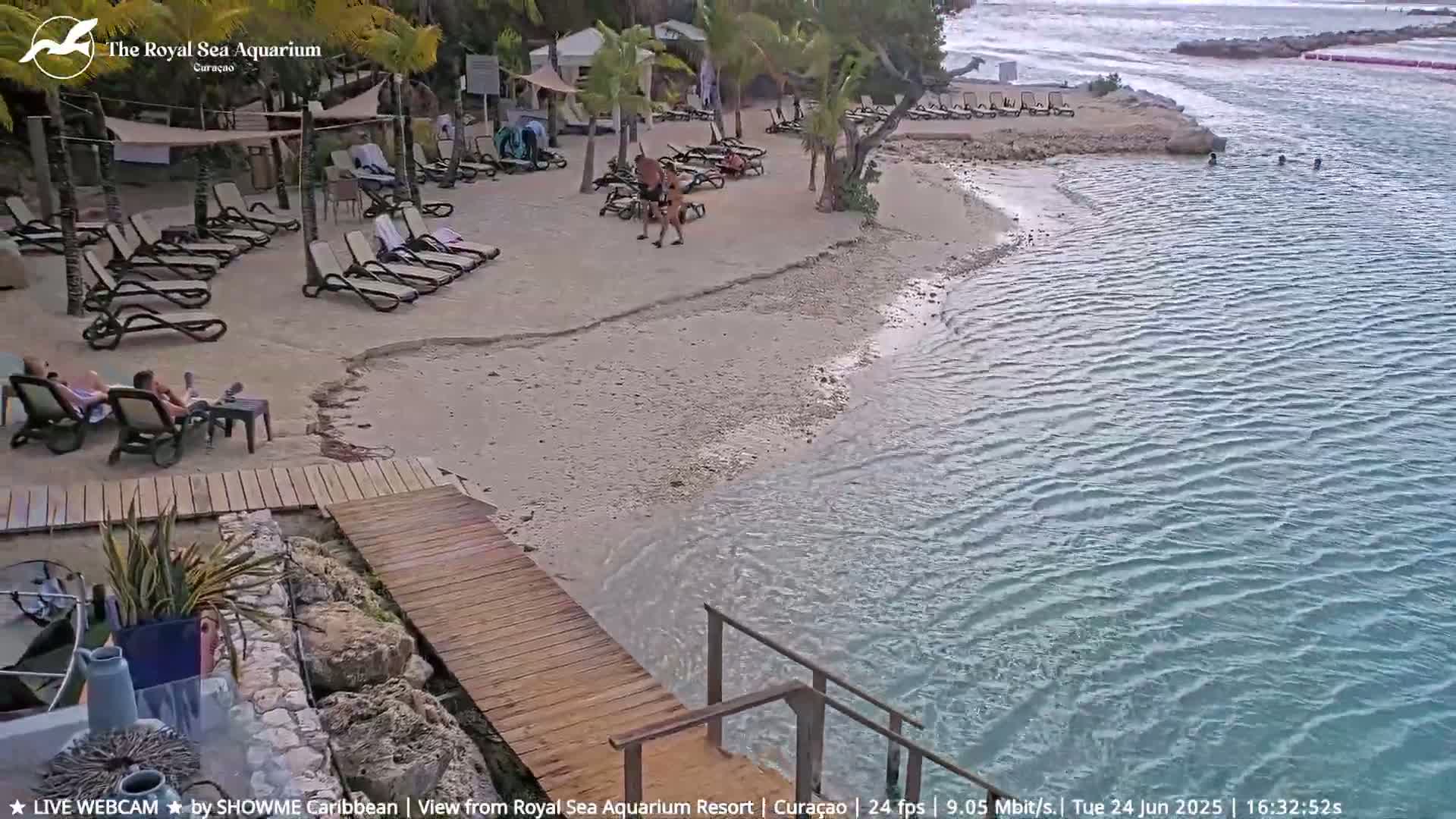 Willemstad, The Royal Sea Aquarium Resort Beach Live Cam - Willemstad, Curacao, Netherland 