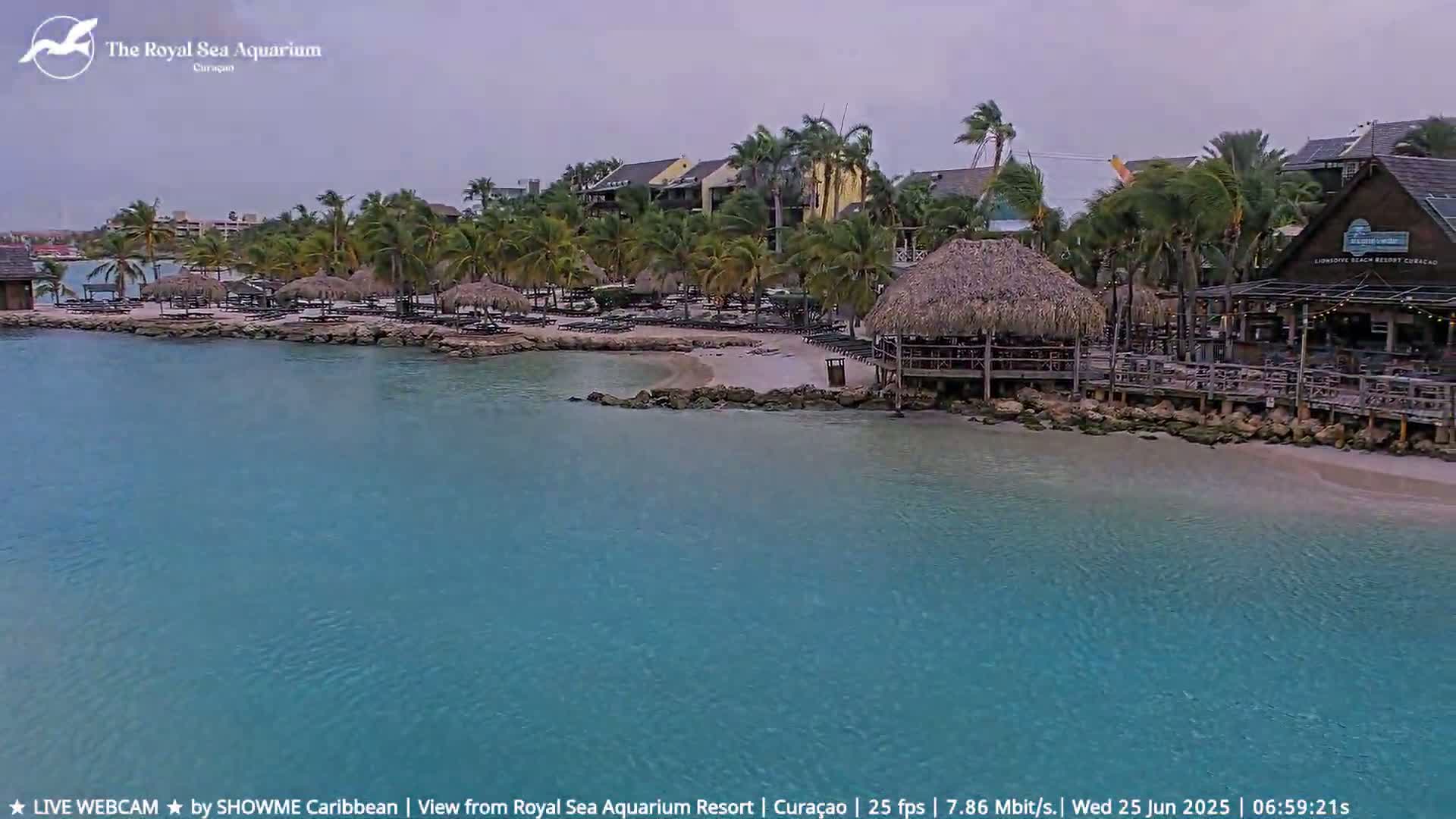 Willemstad, The Royal Sea Aquarium Resort Beach Live Cam - Willemstad, Curacao, Netherland 