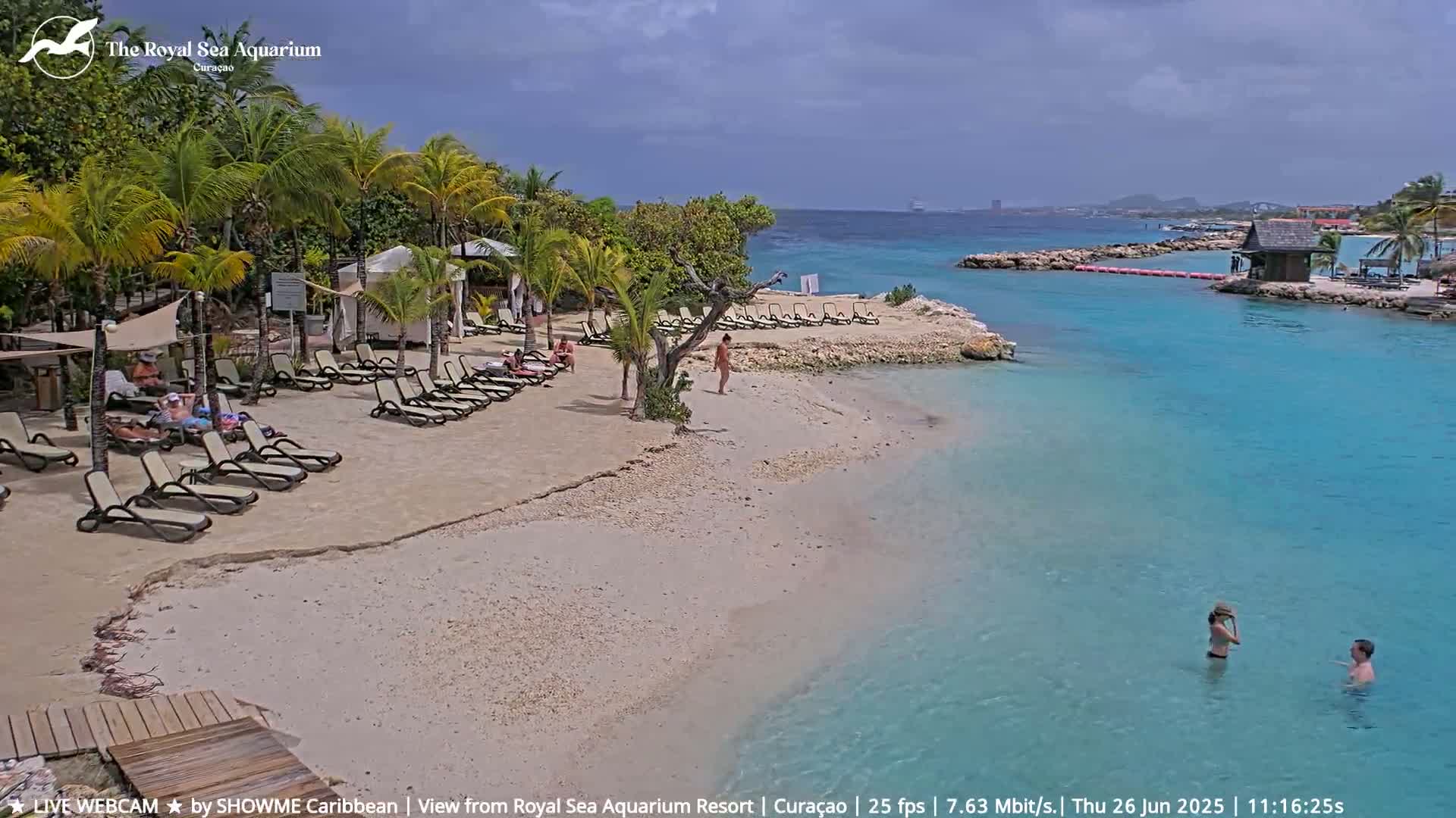 Willemstad, The Royal Sea Aquarium Resort Beach Live Cam - Willemstad, Curacao, Netherland 