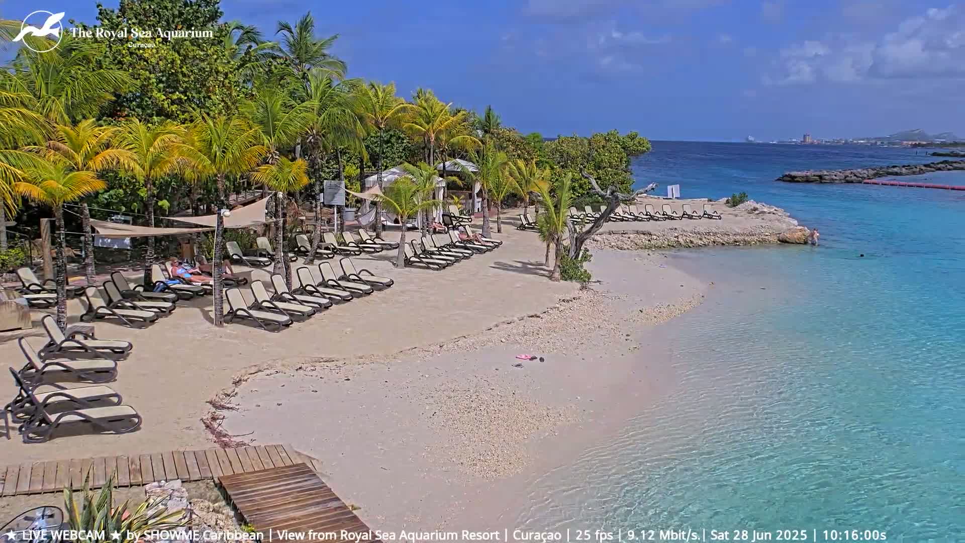 Willemstad, The Royal Sea Aquarium Resort Beach Live Cam - Willemstad, Curacao, Netherland 