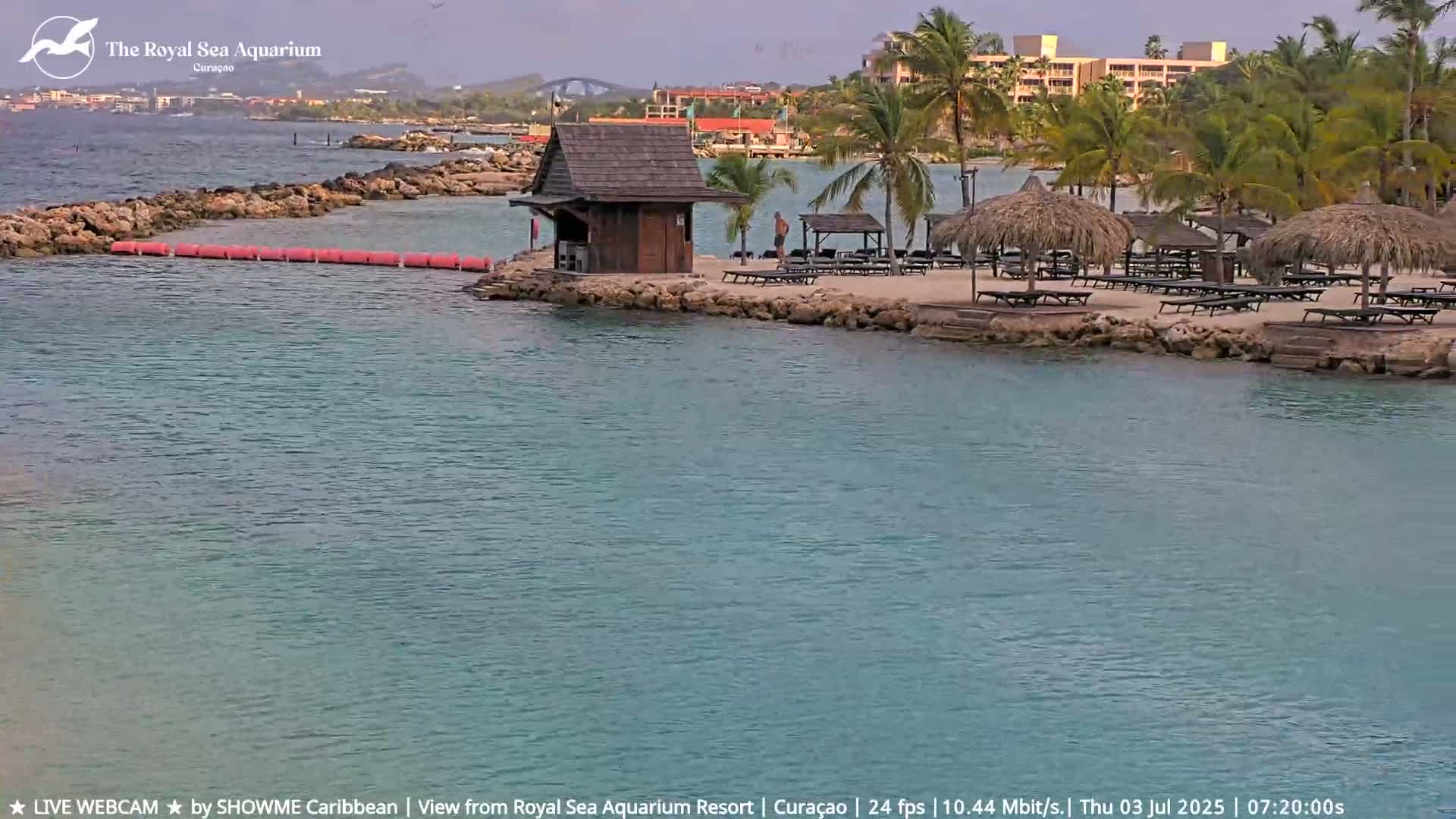 Willemstad, The Royal Sea Aquarium Resort Beach Live Cam - Willemstad, Curacao, Netherland 