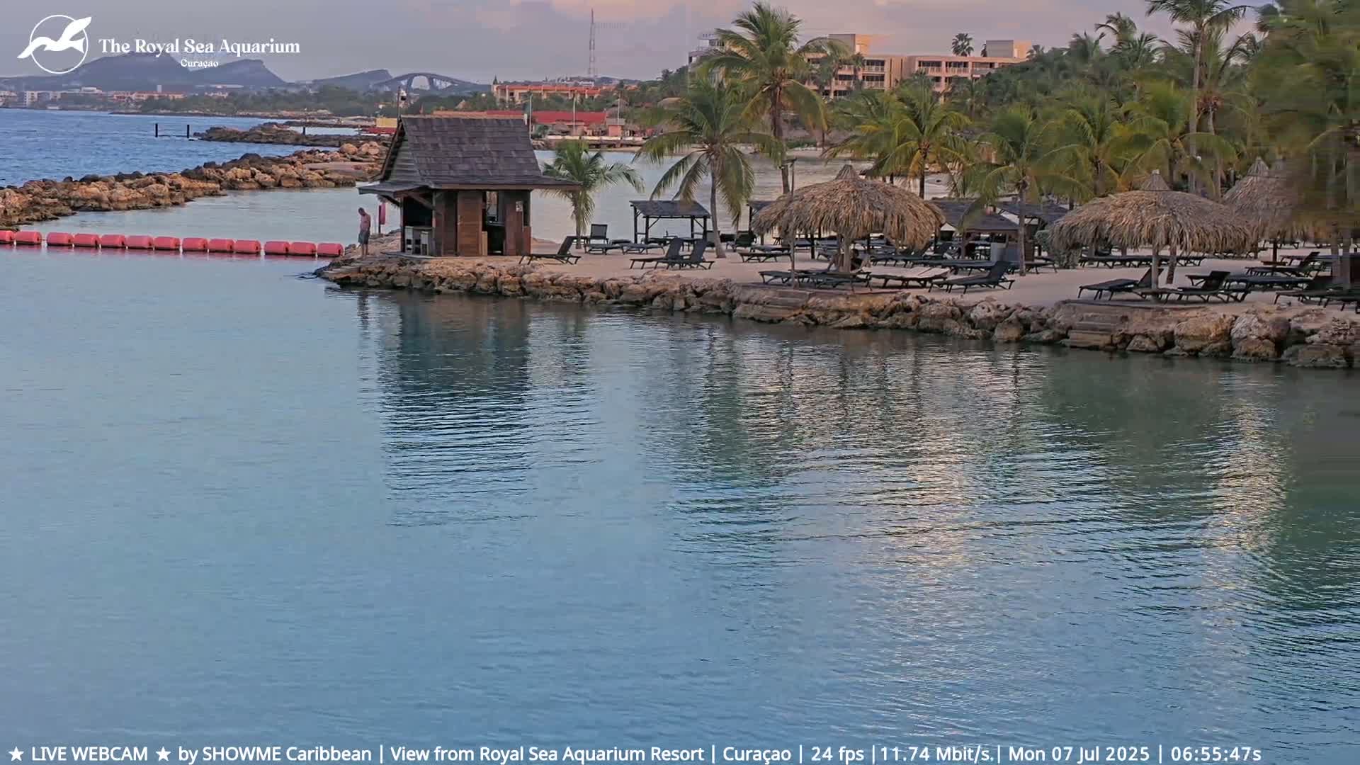 Willemstad, The Royal Sea Aquarium Resort Beach Live Cam - Willemstad, Curacao, Netherland 