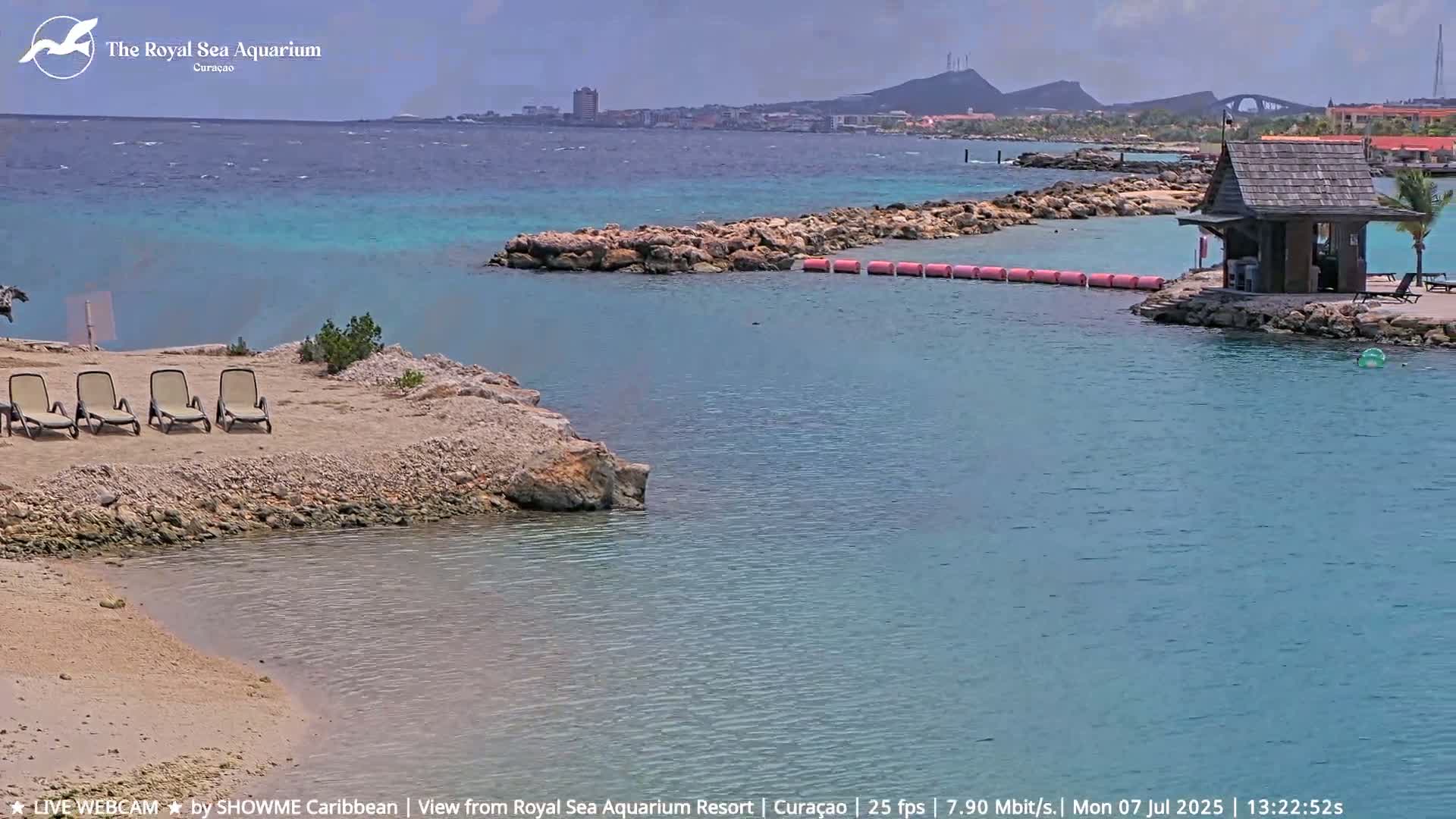 Willemstad, The Royal Sea Aquarium Resort Beach Live Cam - Willemstad, Curacao, Netherland 