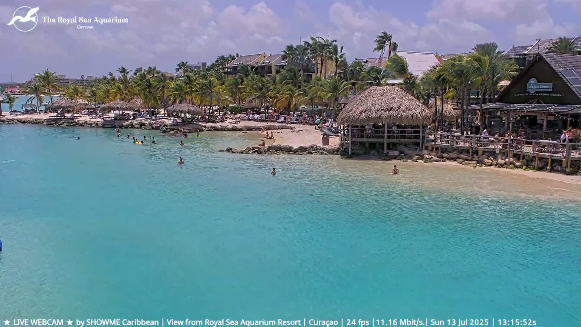 Willemstad, The Royal Sea Aquarium Resort Beach Live Cam - Willemstad, Curacao, Netherland 