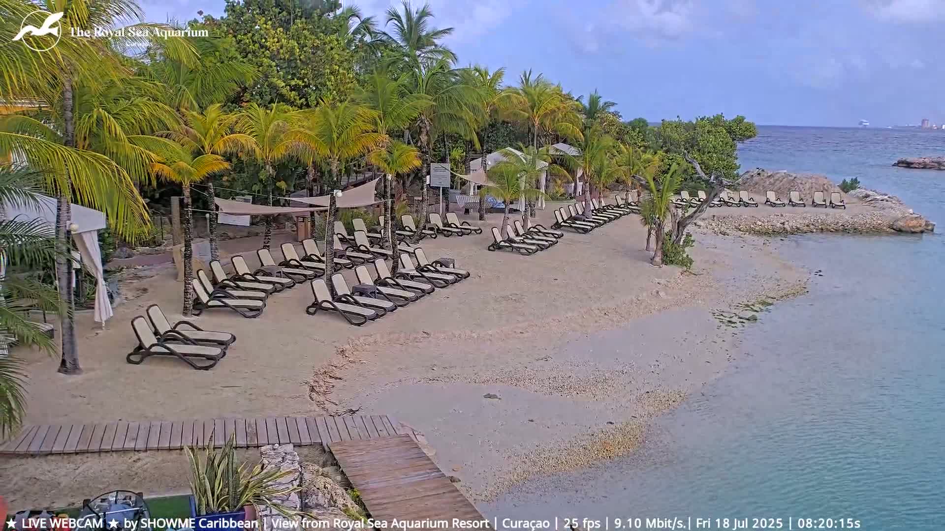 Willemstad, The Royal Sea Aquarium Resort Beach Live Cam - Willemstad, Curacao, Netherland 