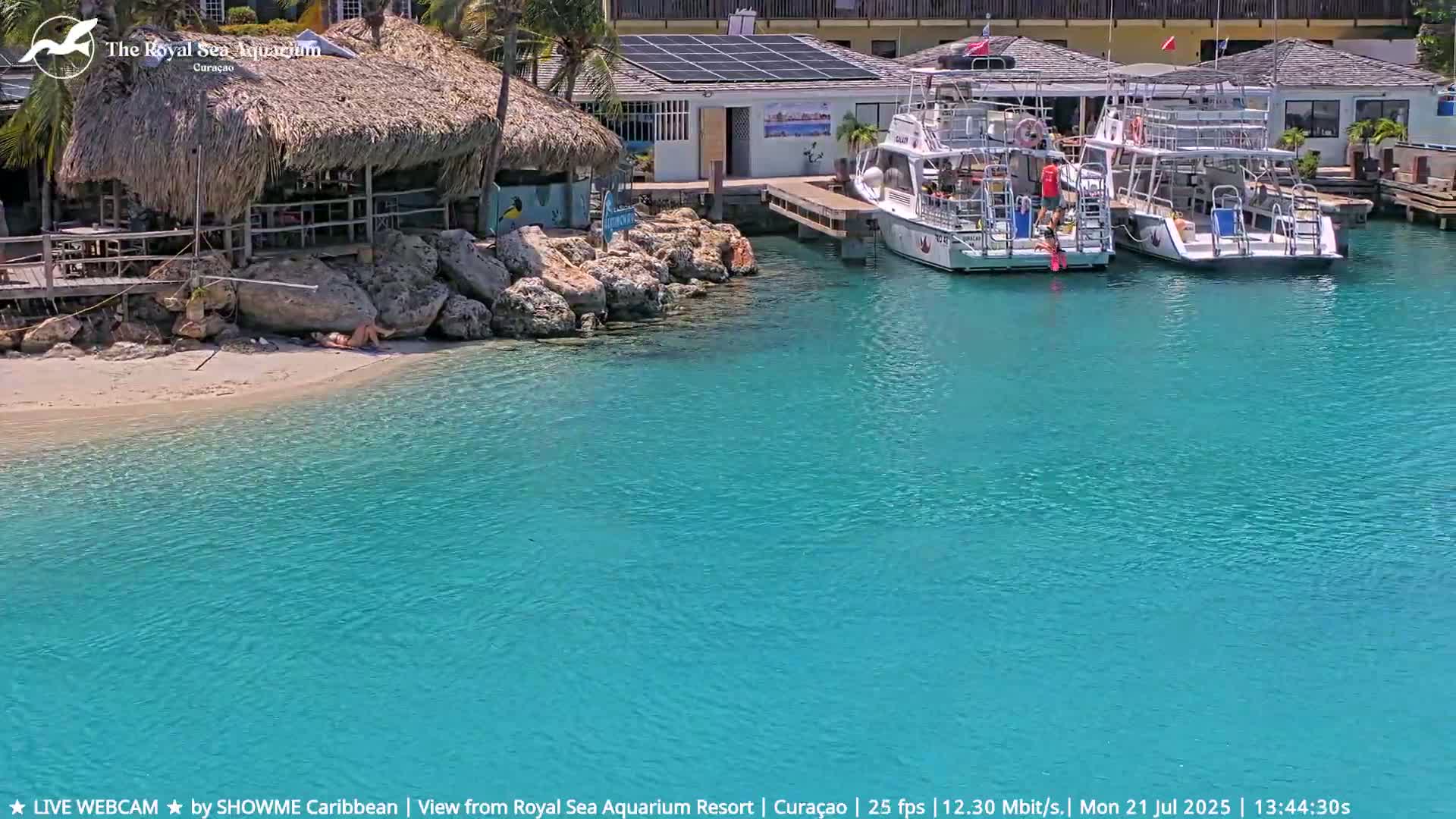 Willemstad, The Royal Sea Aquarium Resort Beach Live Cam - Willemstad, Curacao, Netherland 