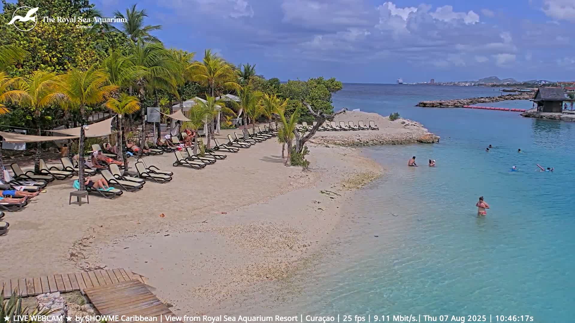 Willemstad, The Royal Sea Aquarium Resort Beach Live Cam - Willemstad, Curacao, Netherland 