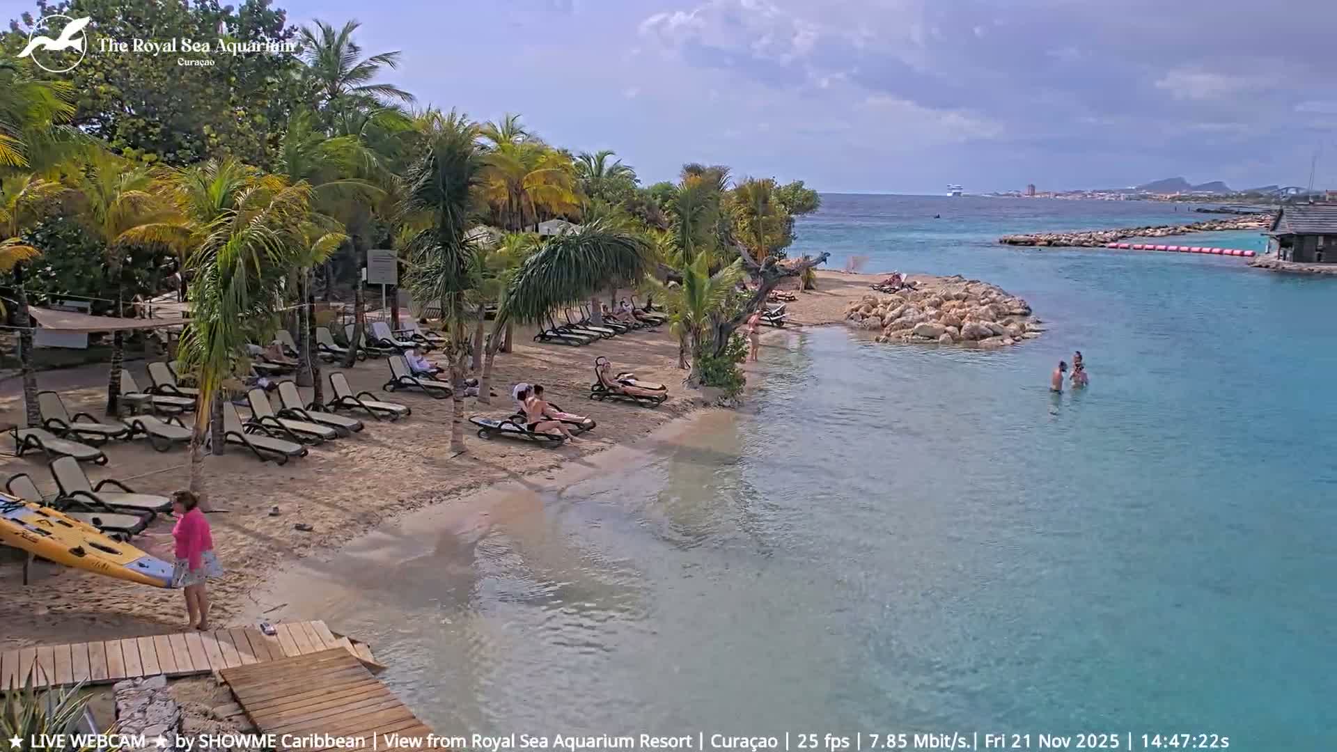 Willemstad, The Royal Sea Aquarium Resort Beach Live Cam - Willemstad, Curacao, Netherland 