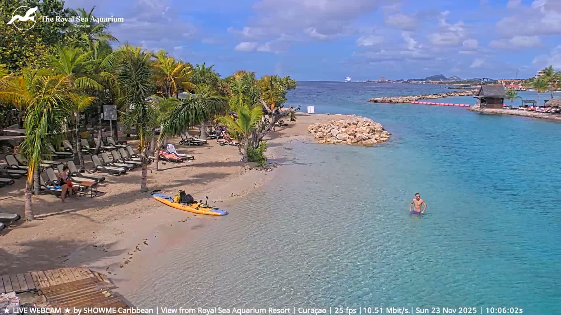 Willemstad, The Royal Sea Aquarium Resort Beach Live Cam - Willemstad, Curacao, Netherland 