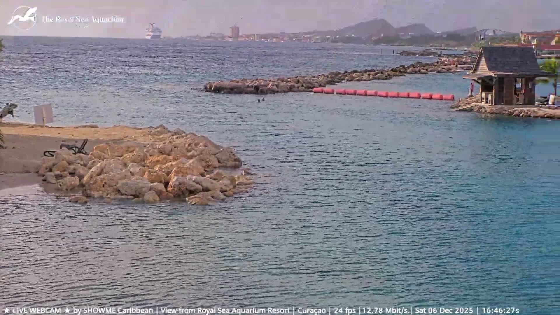 Willemstad, The Royal Sea Aquarium Resort Beach Live Cam - Willemstad, Curacao, Netherland 