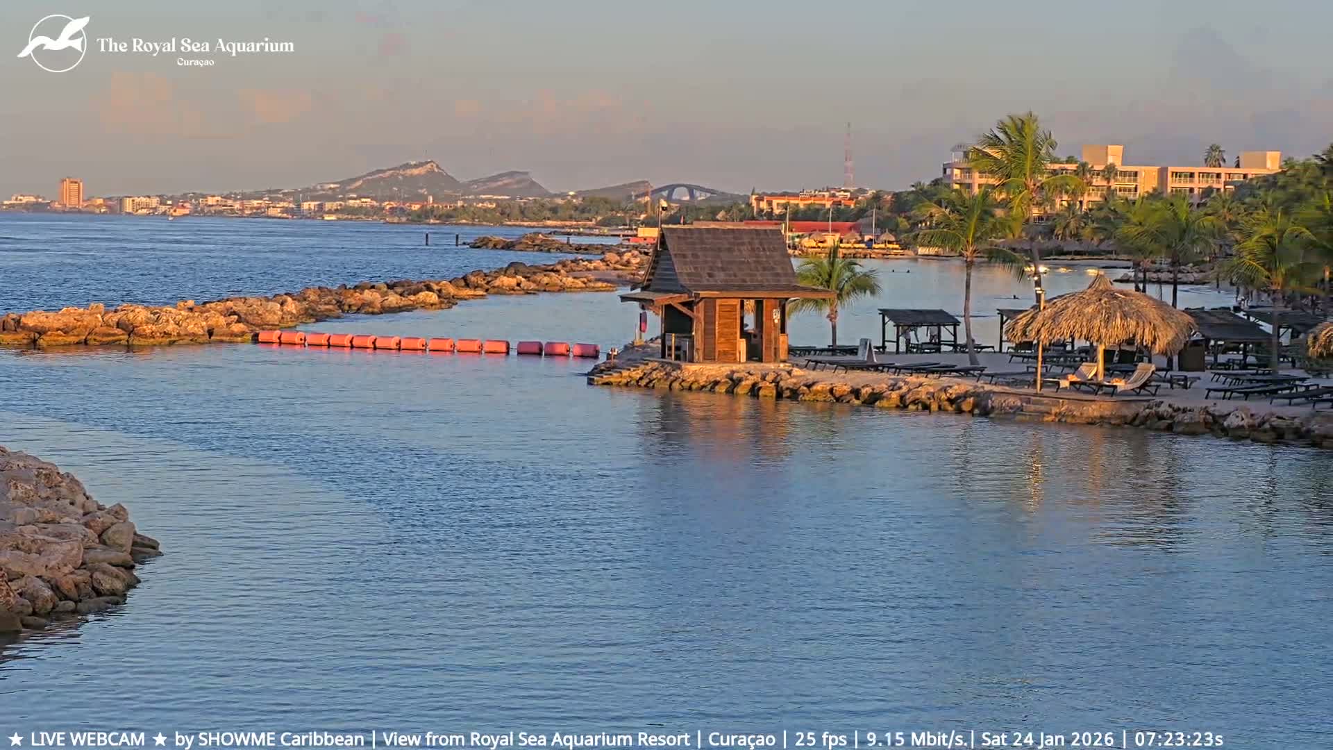 Willemstad, The Royal Sea Aquarium Resort Beach Live Cam - Willemstad, Curacao, Netherland 