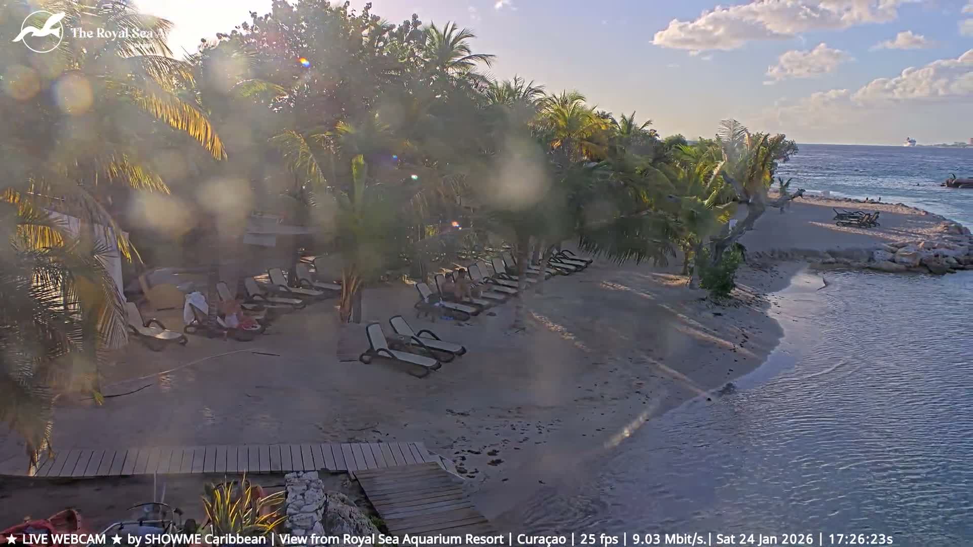 Willemstad, The Royal Sea Aquarium Resort Beach Live Cam - Willemstad, Curacao, Netherland 