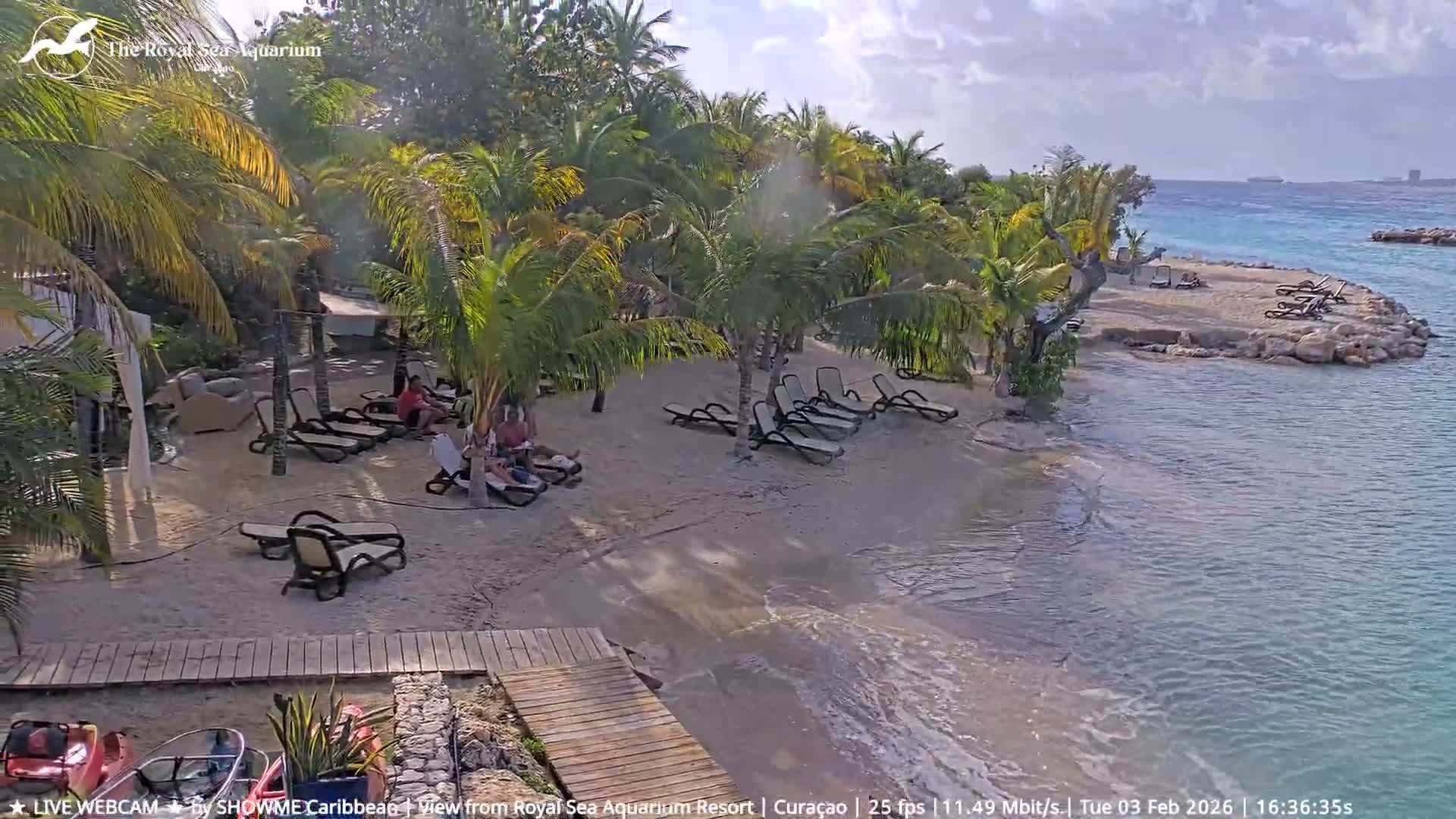 Willemstad, The Royal Sea Aquarium Resort Beach Live Cam - Willemstad, Curacao, Netherland 