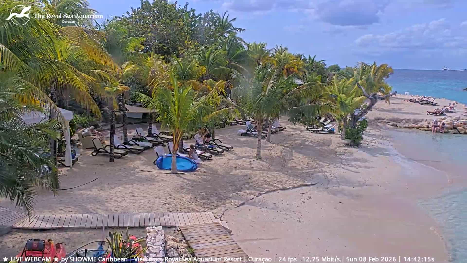 Willemstad, The Royal Sea Aquarium Resort Beach Live Cam - Willemstad, Curacao, Netherland 