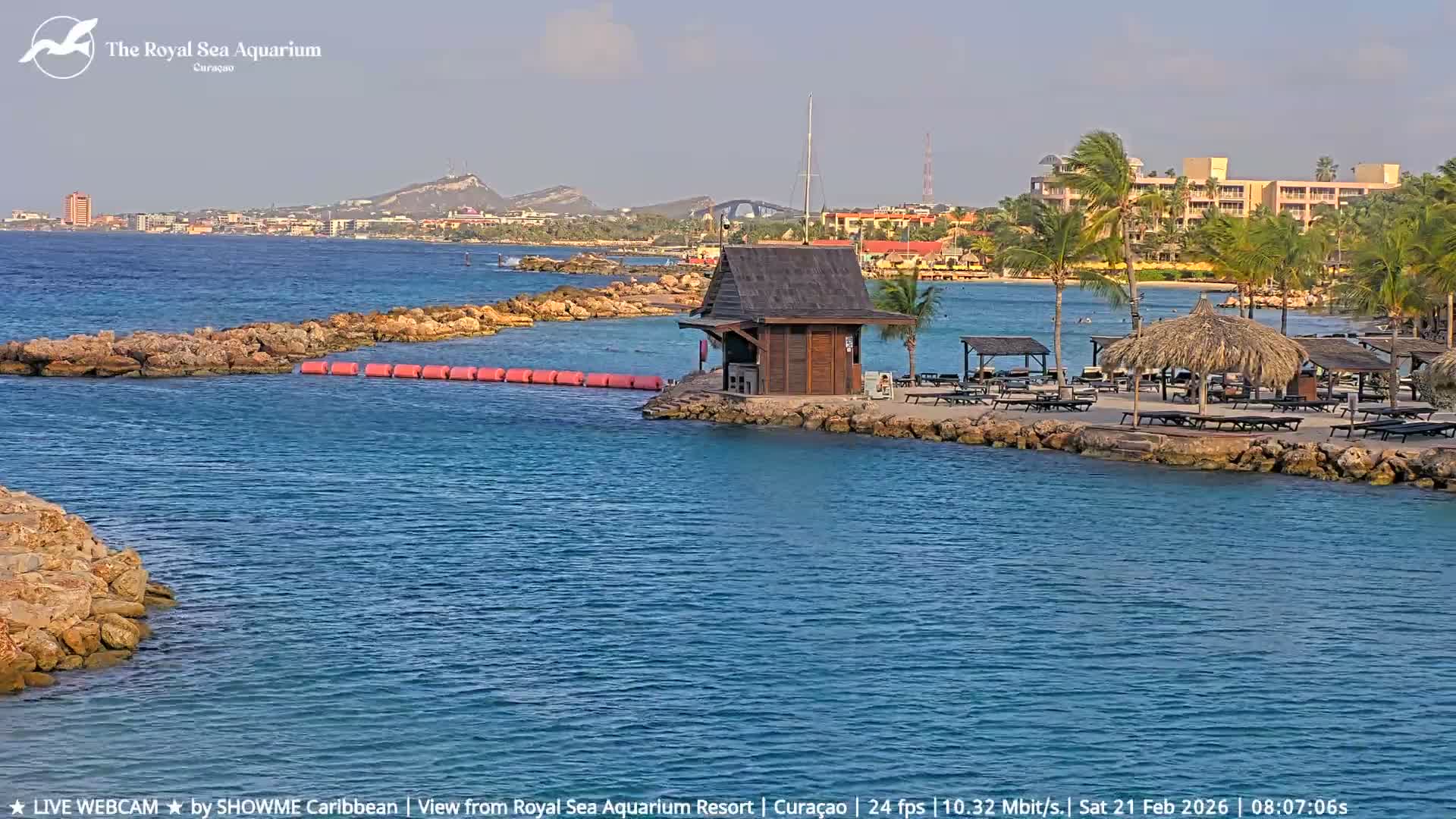 Willemstad, The Royal Sea Aquarium Resort Beach Live Cam - Willemstad, Curacao, Netherland 