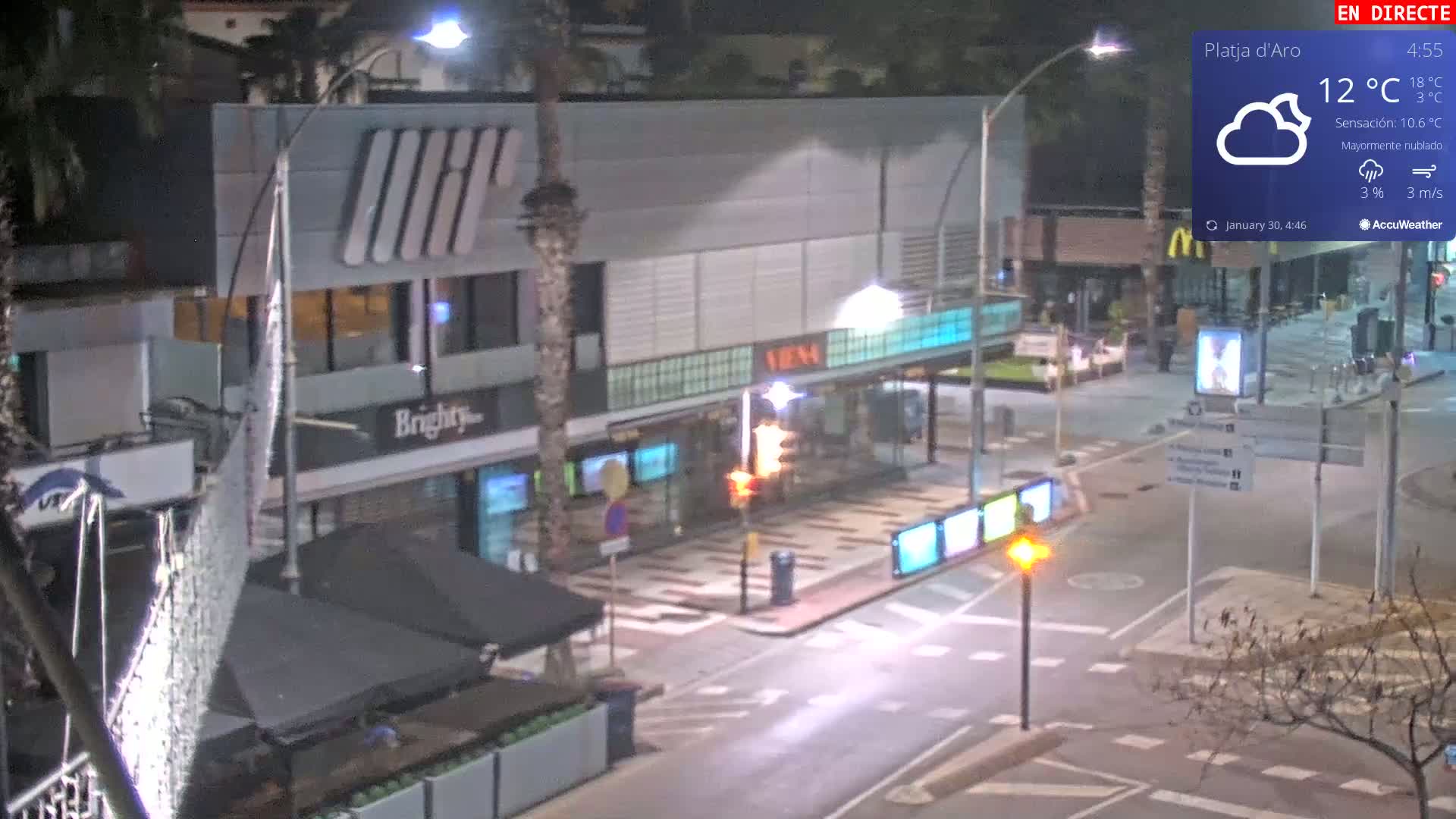 Platja d'Aro Center Live Cam - Girona, Catalonia, Spain