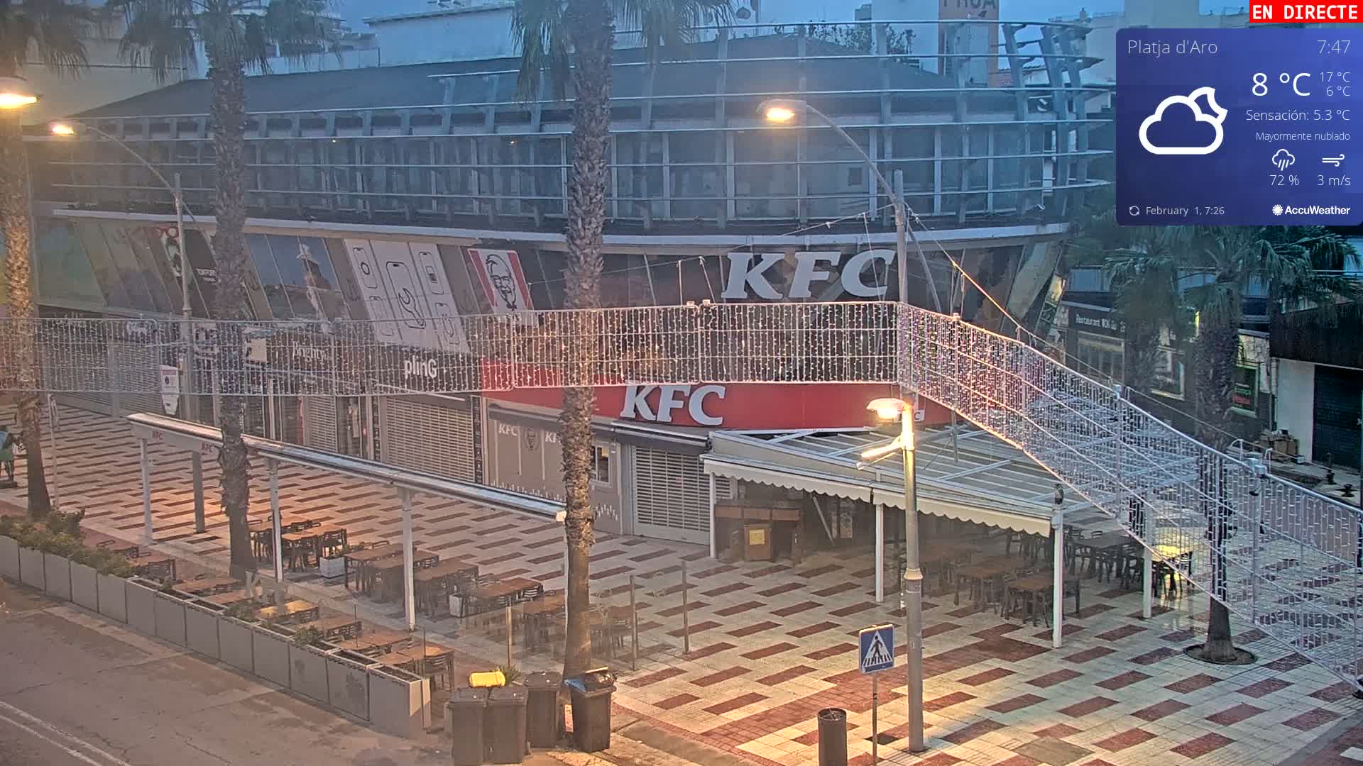 Platja d'Aro Center Live Cam - Girona, Catalonia, Spain