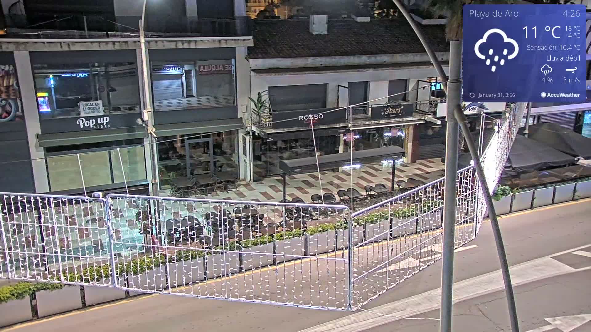 Catalonia, Platja d'Aro Center Girona Live Cam - Girona, Catalonia, Spain