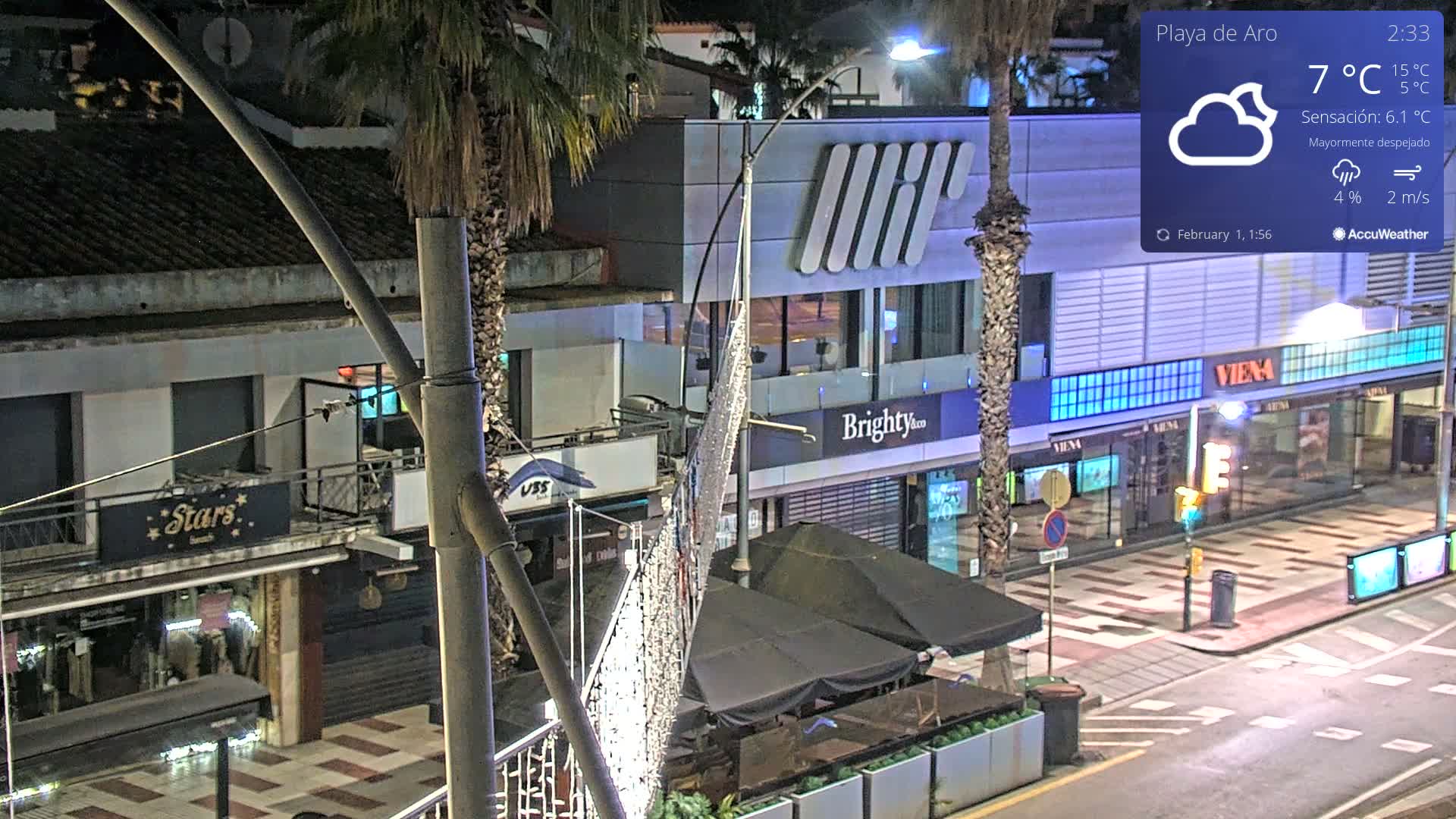 Catalonia, Platja d'Aro Center Girona Live Cam - Girona, Catalonia, Spain