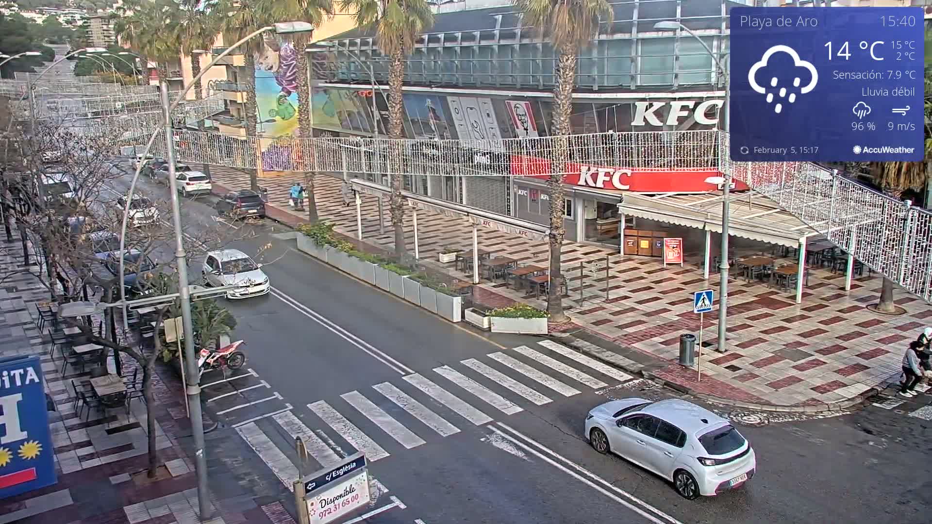 Catalonia, Platja d'Aro Center Girona Live Cam - Girona, Catalonia, Spain