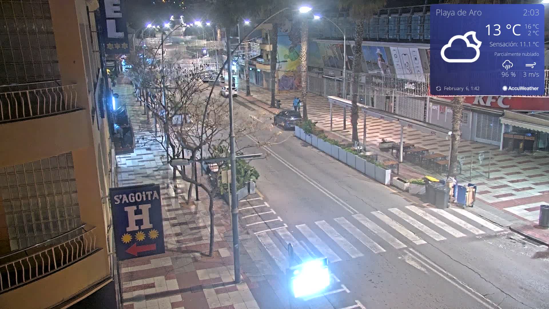 Catalonia, Platja d'Aro Center Girona Live Cam - Girona, Catalonia, Spain
