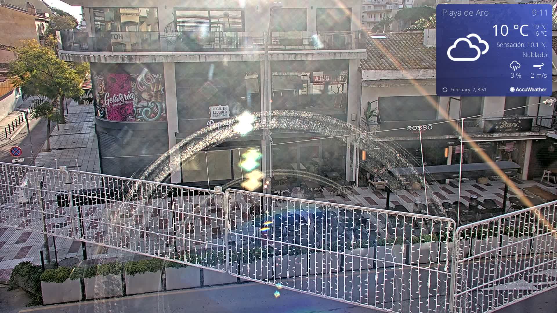 Catalonia, Platja d'Aro Center Girona Live Cam - Girona, Catalonia, Spain