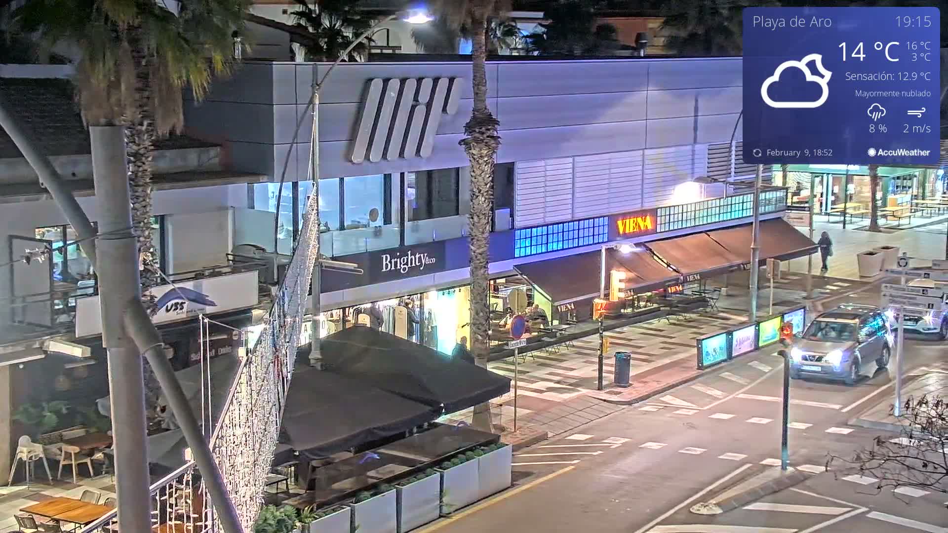 Catalonia, Platja d'Aro Center Girona Live Cam - Girona, Catalonia, Spain