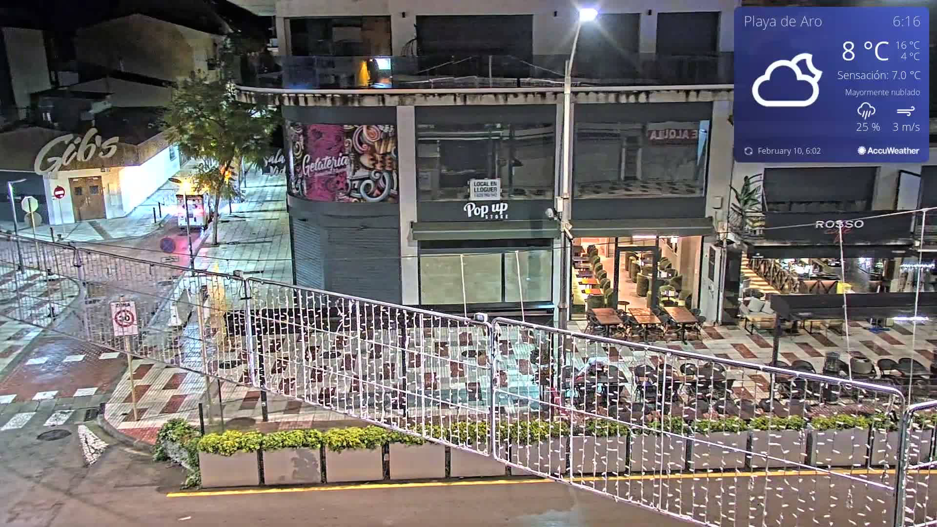 Catalonia, Platja d'Aro Center Girona Live Cam - Girona, Catalonia, Spain