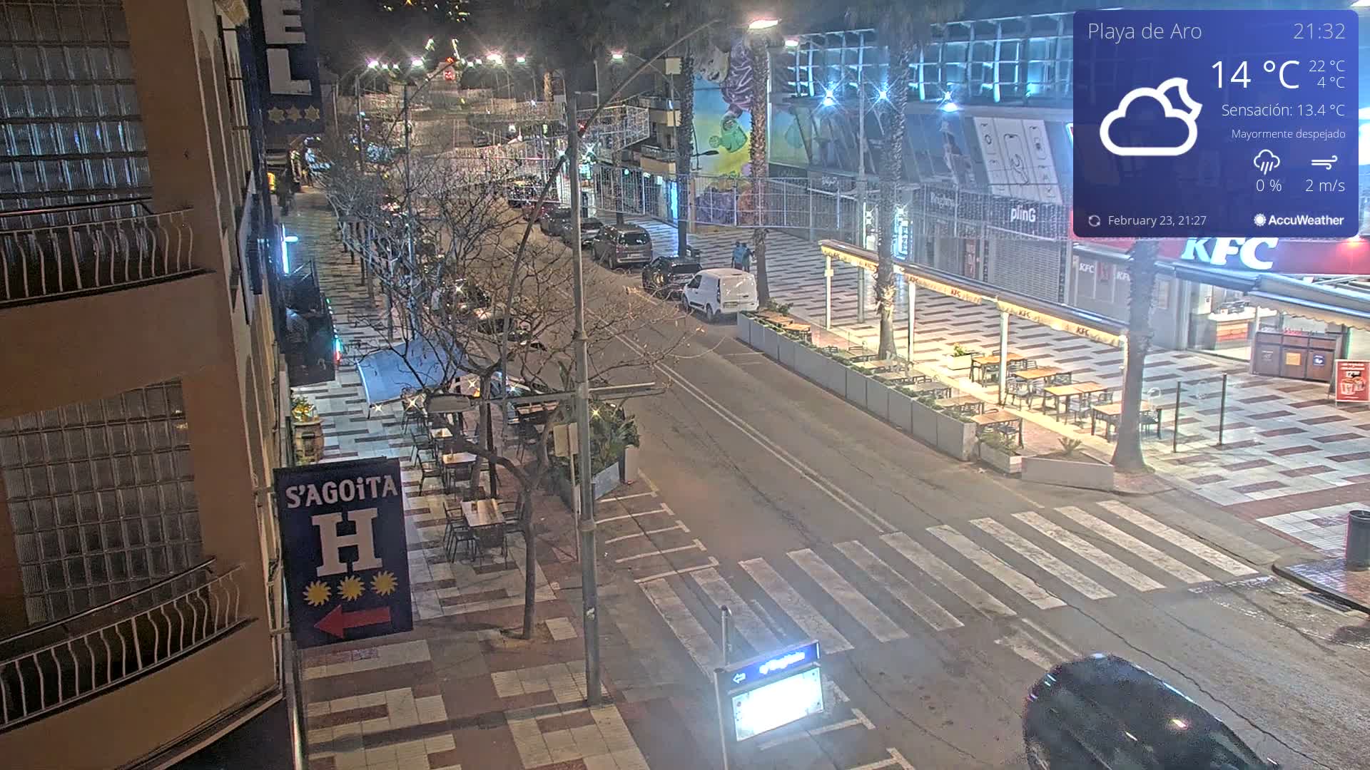 Catalonia, Platja d'Aro Center Girona Live Cam - Girona, Catalonia, Spain