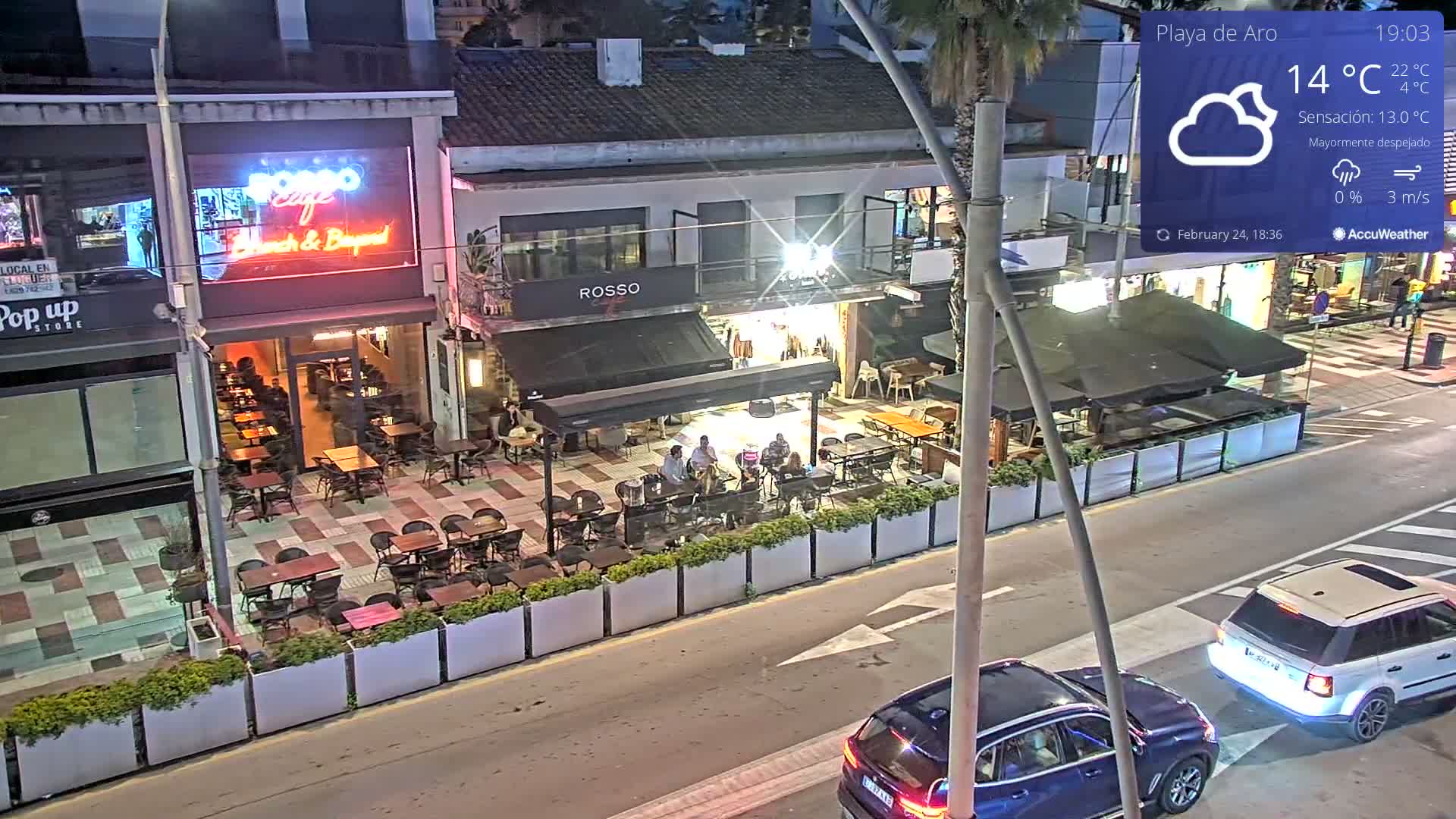 Catalonia, Platja d'Aro Center Girona Live Cam - Girona, Catalonia, Spain